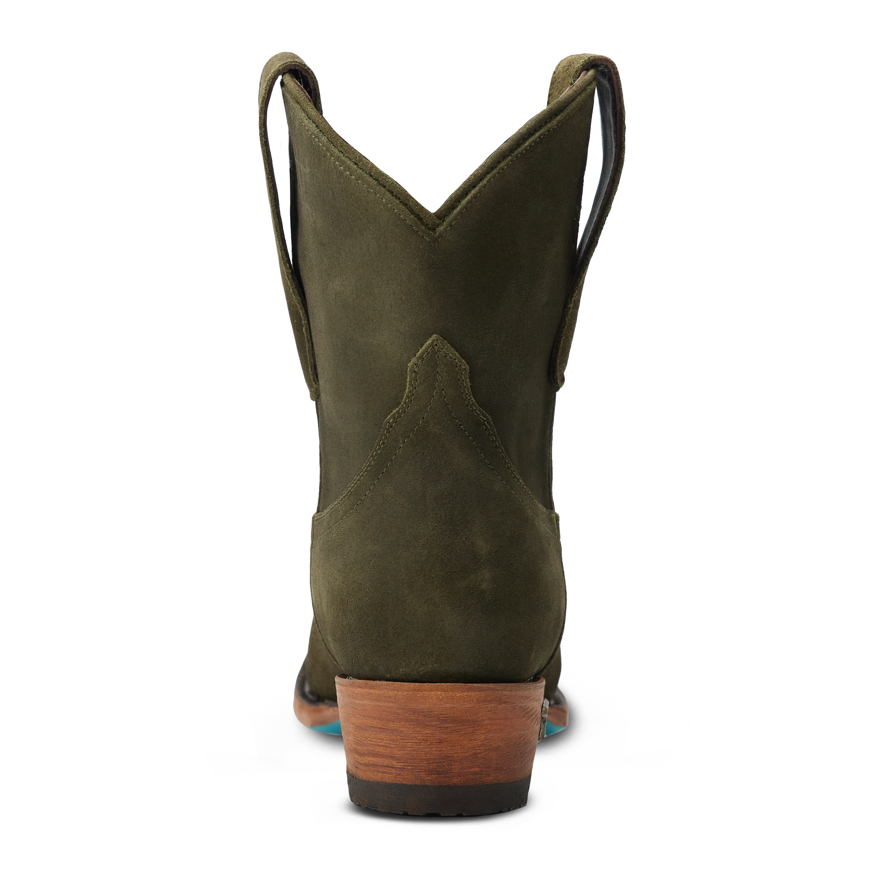 Emma Jane Bootie - Olive Suede Ladies Bootie Western Fashion by Lane