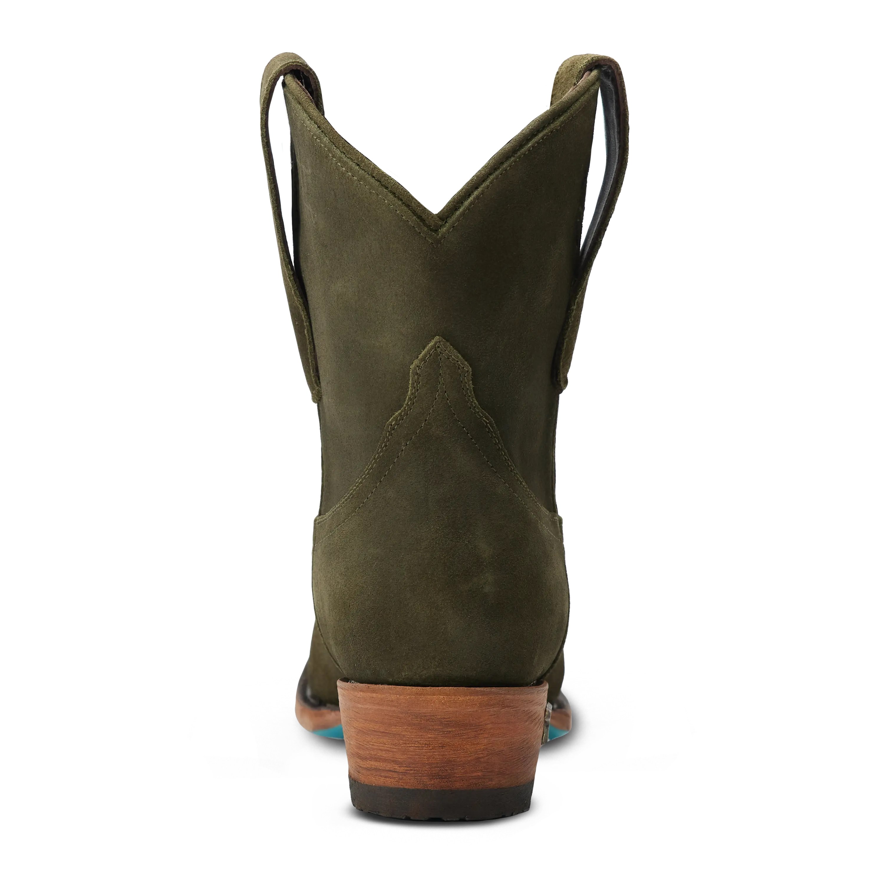 Emma Jane Bootie - Olive Suede Ladies Bootie Western Fashion by Lane