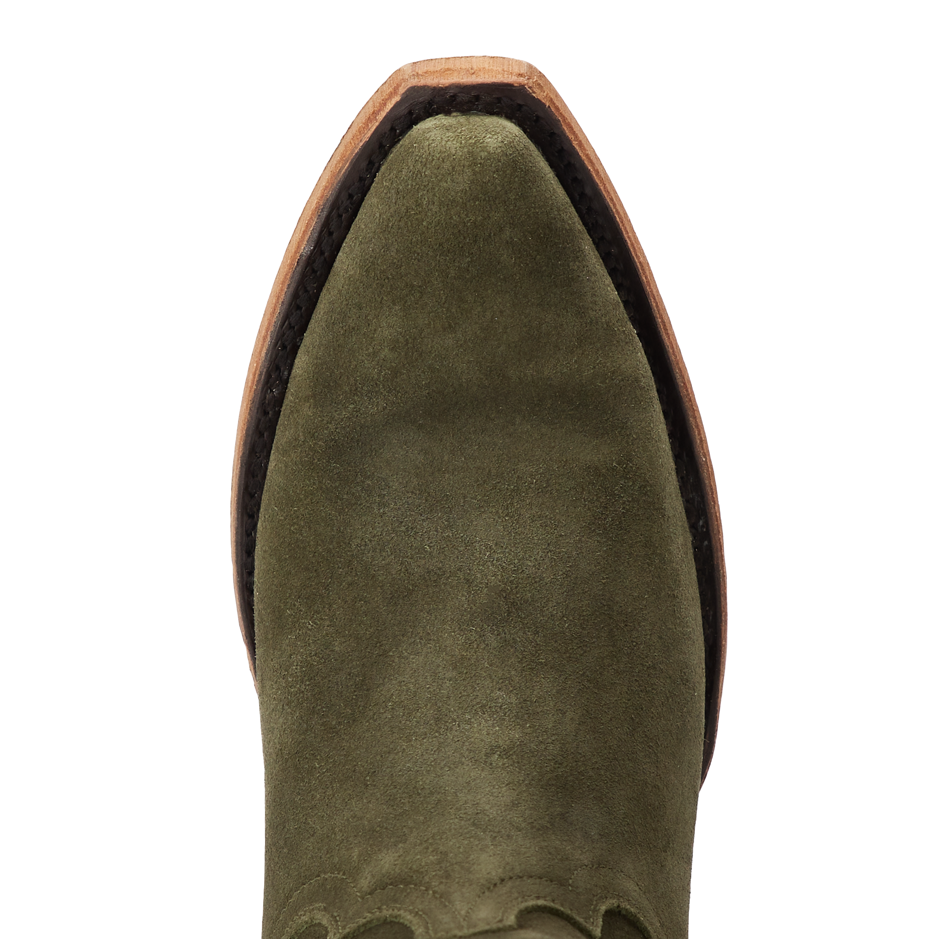 Emma Jane Bootie - Olive Suede Ladies Bootie Western Fashion by Lane