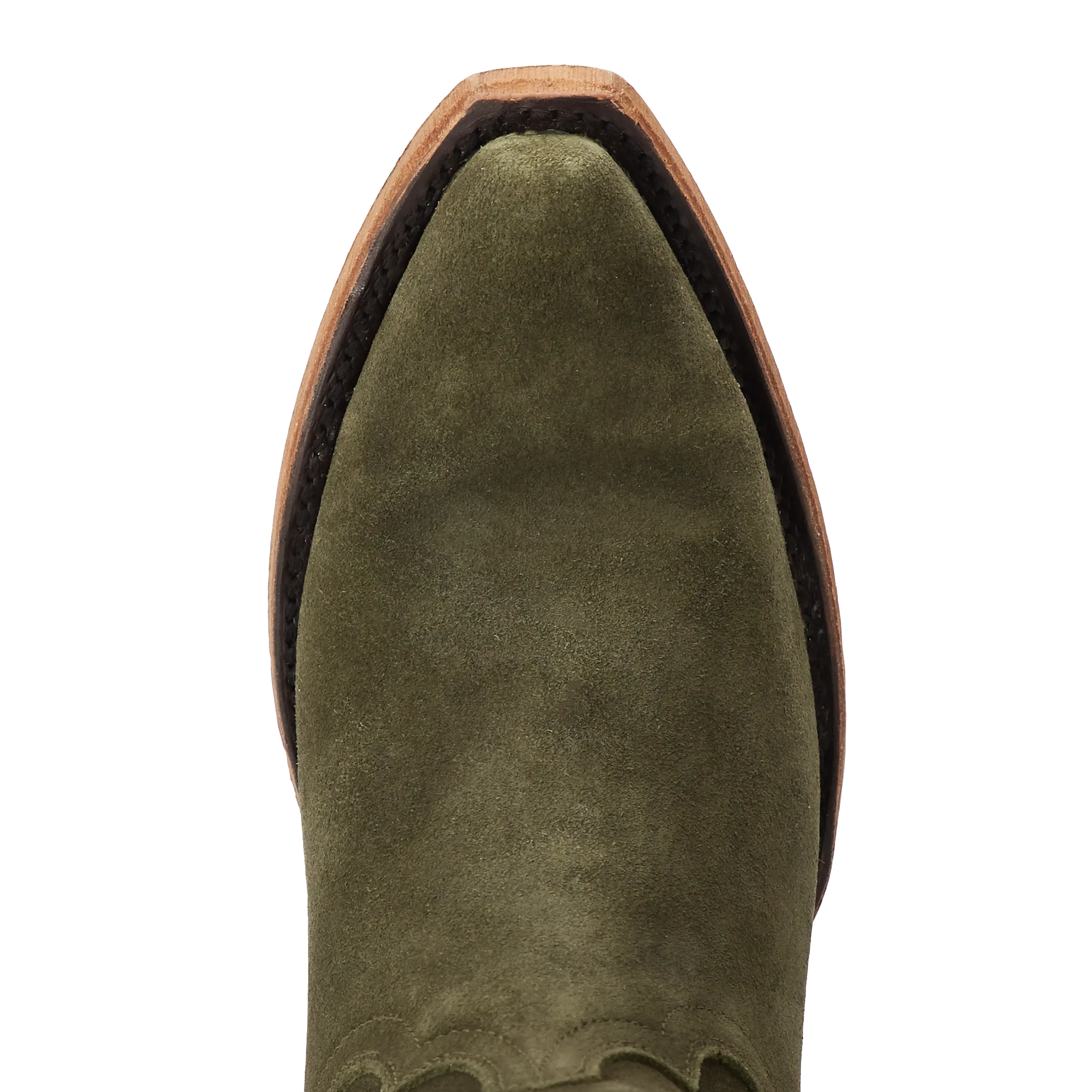 Emma Jane Bootie - Olive Suede Ladies Bootie Western Fashion by Lane