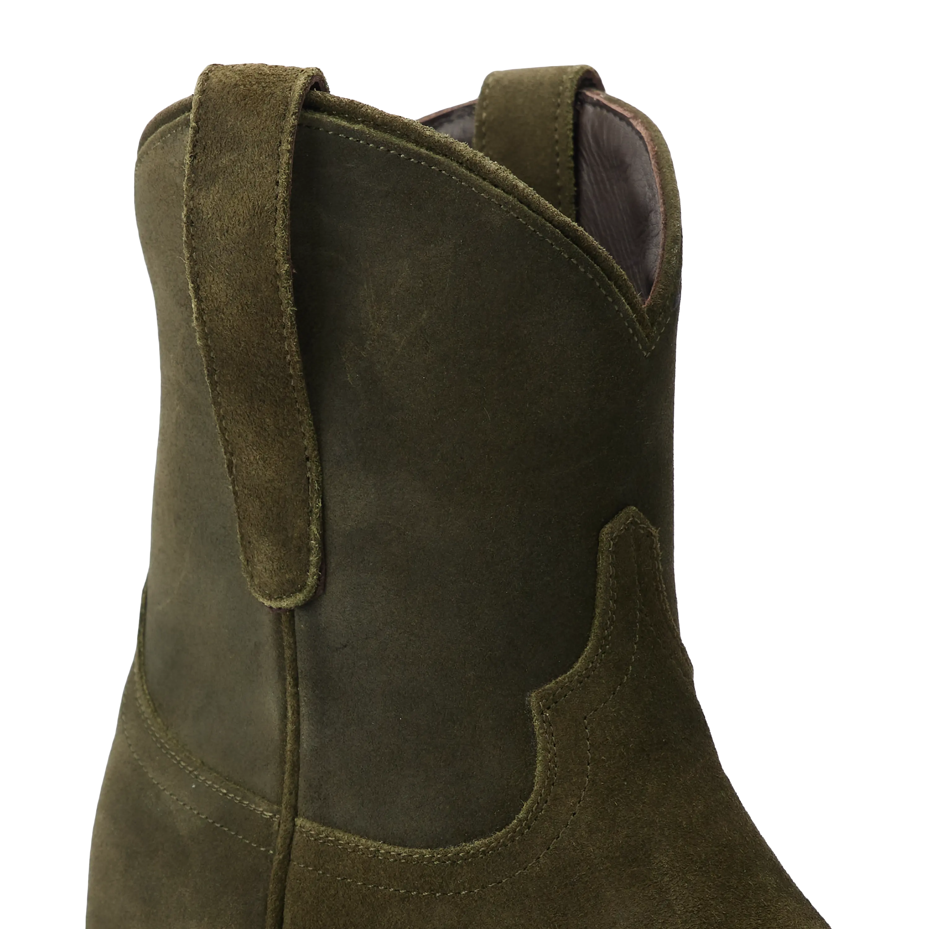 Emma Jane Bootie - Olive Suede Ladies Bootie Western Fashion by Lane