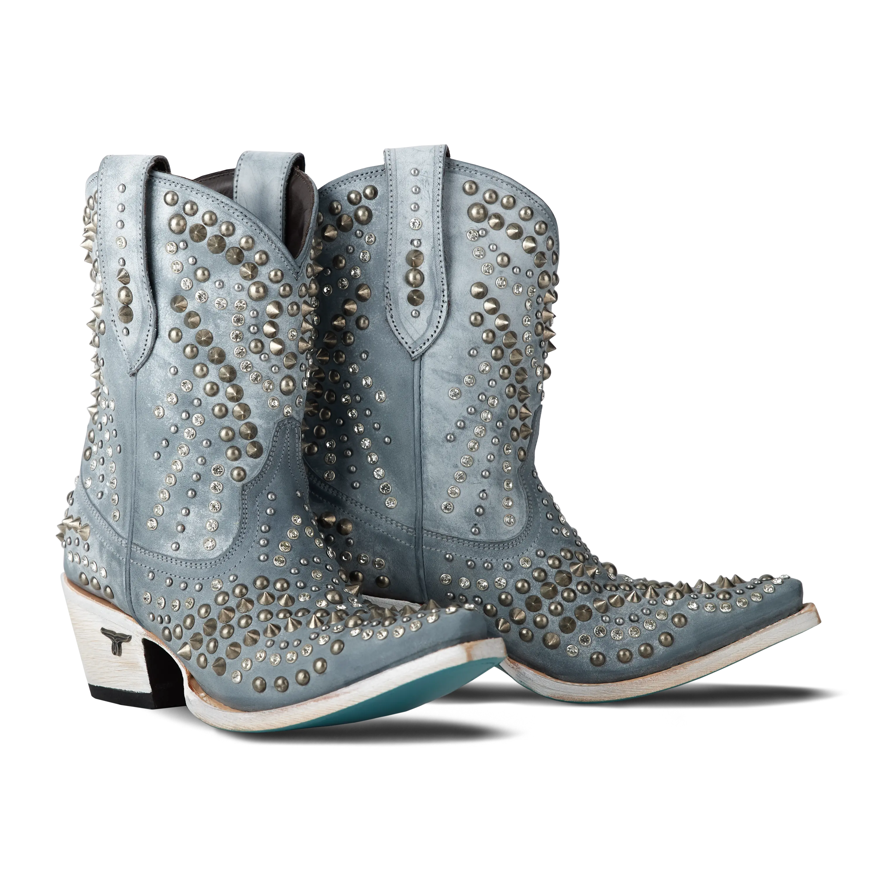 Dolly Bootie - Washed Denim Ladies Bootie Washed Denim Western Fashion by Lane