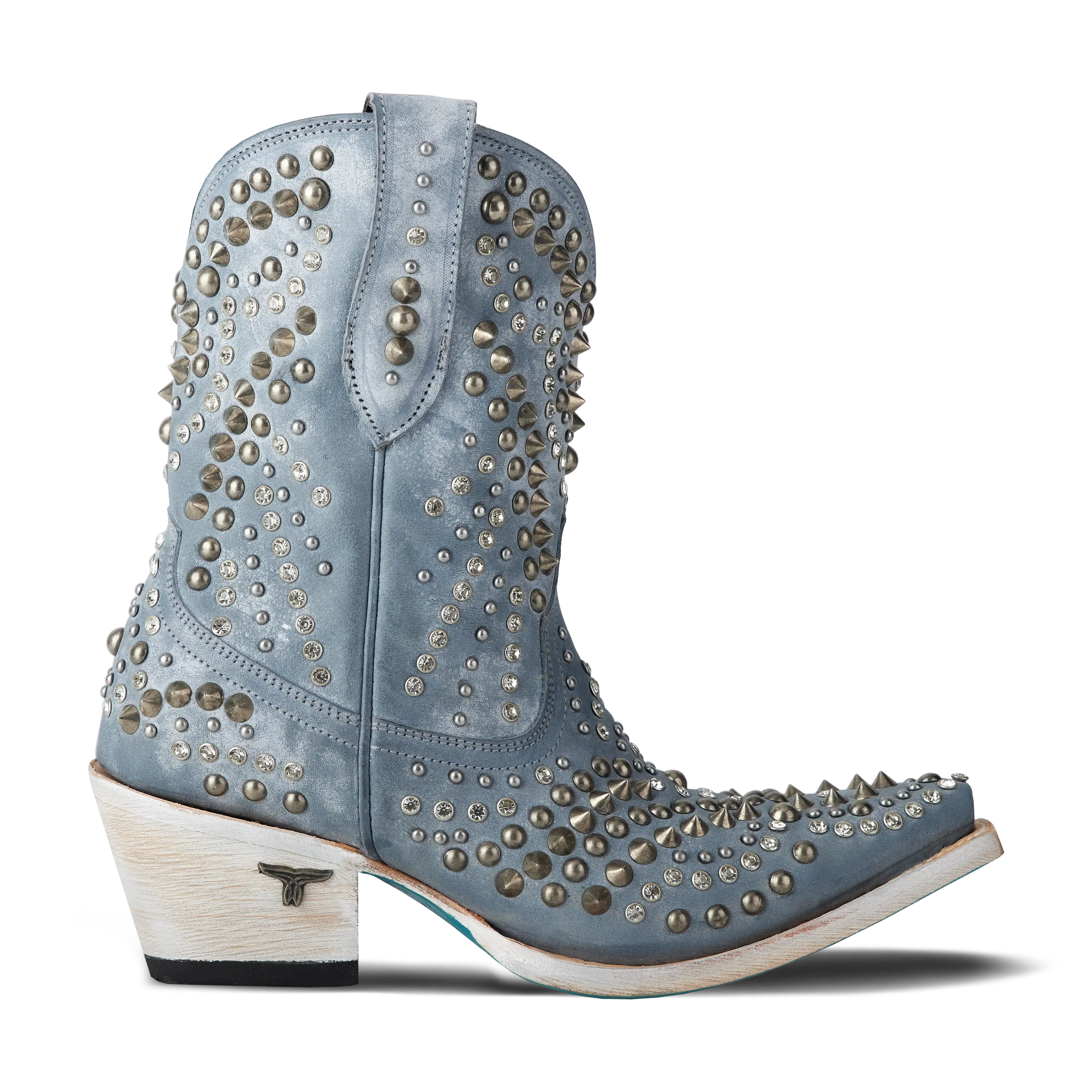Dolly Bootie - Washed Denim Ladies Bootie Western Fashion by Lane