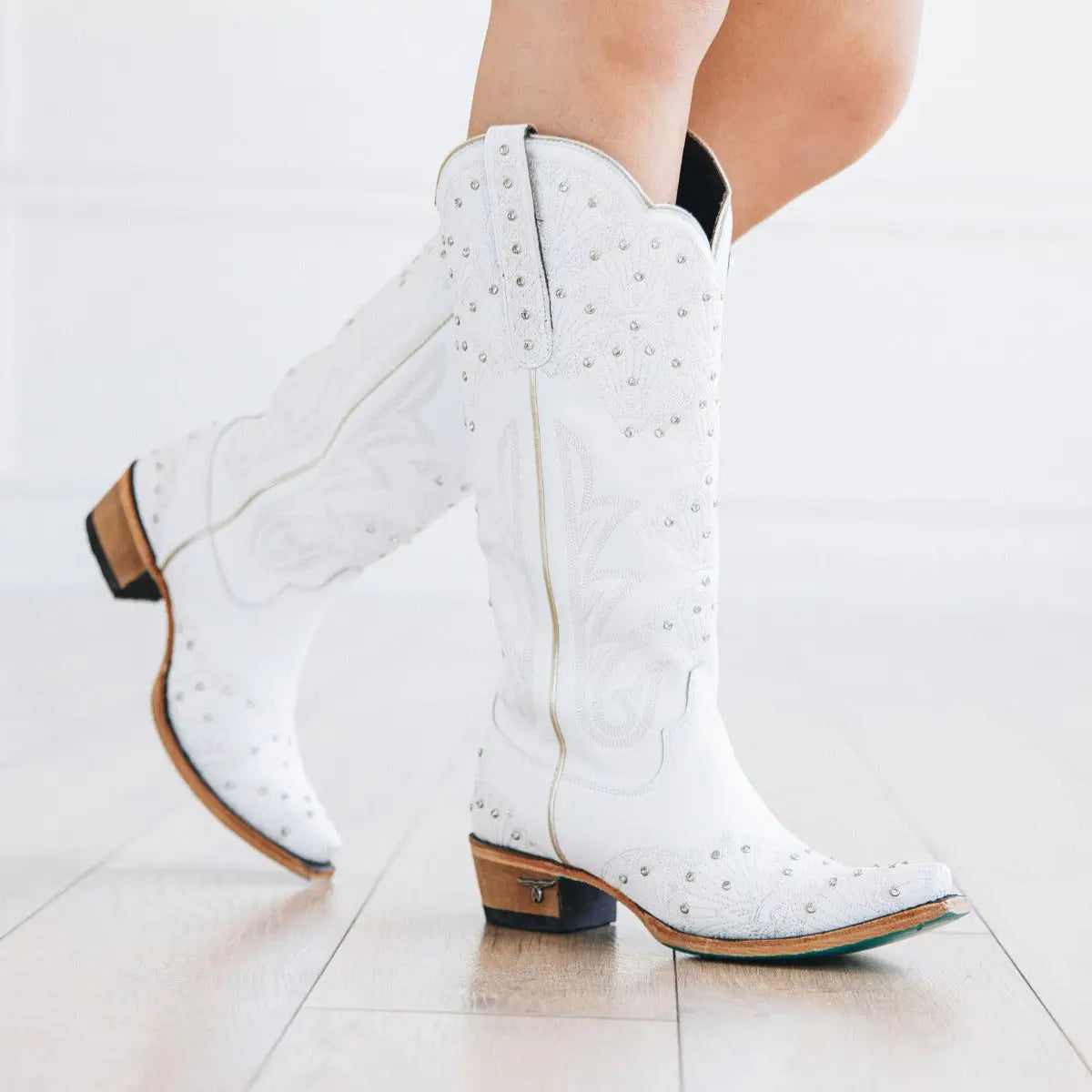 Calypso Boot - Matte White Ladies Boot Western Fashion by Lane