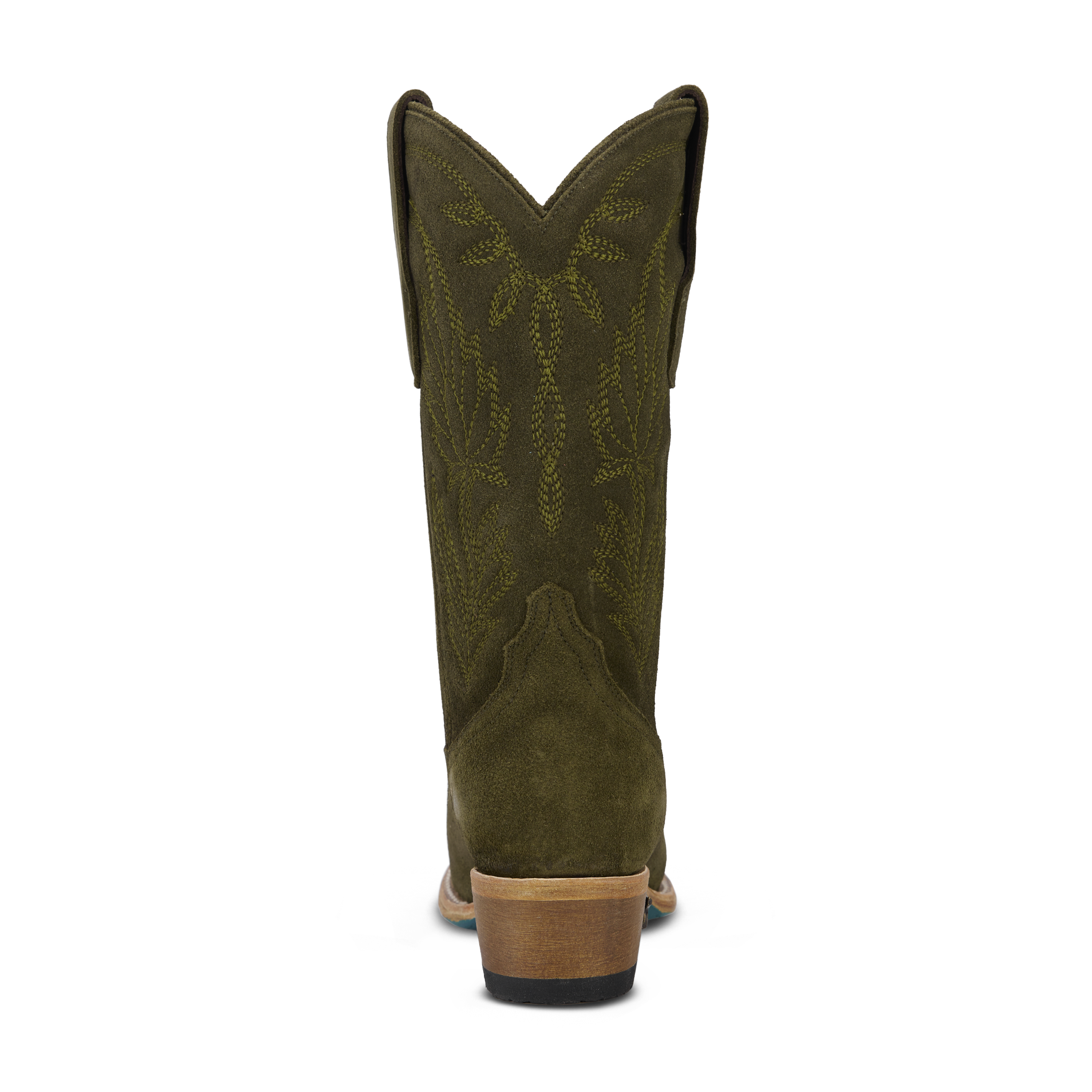 Sandaga Midi - Olive Suede Ladies Boot Western Fashion by Lane