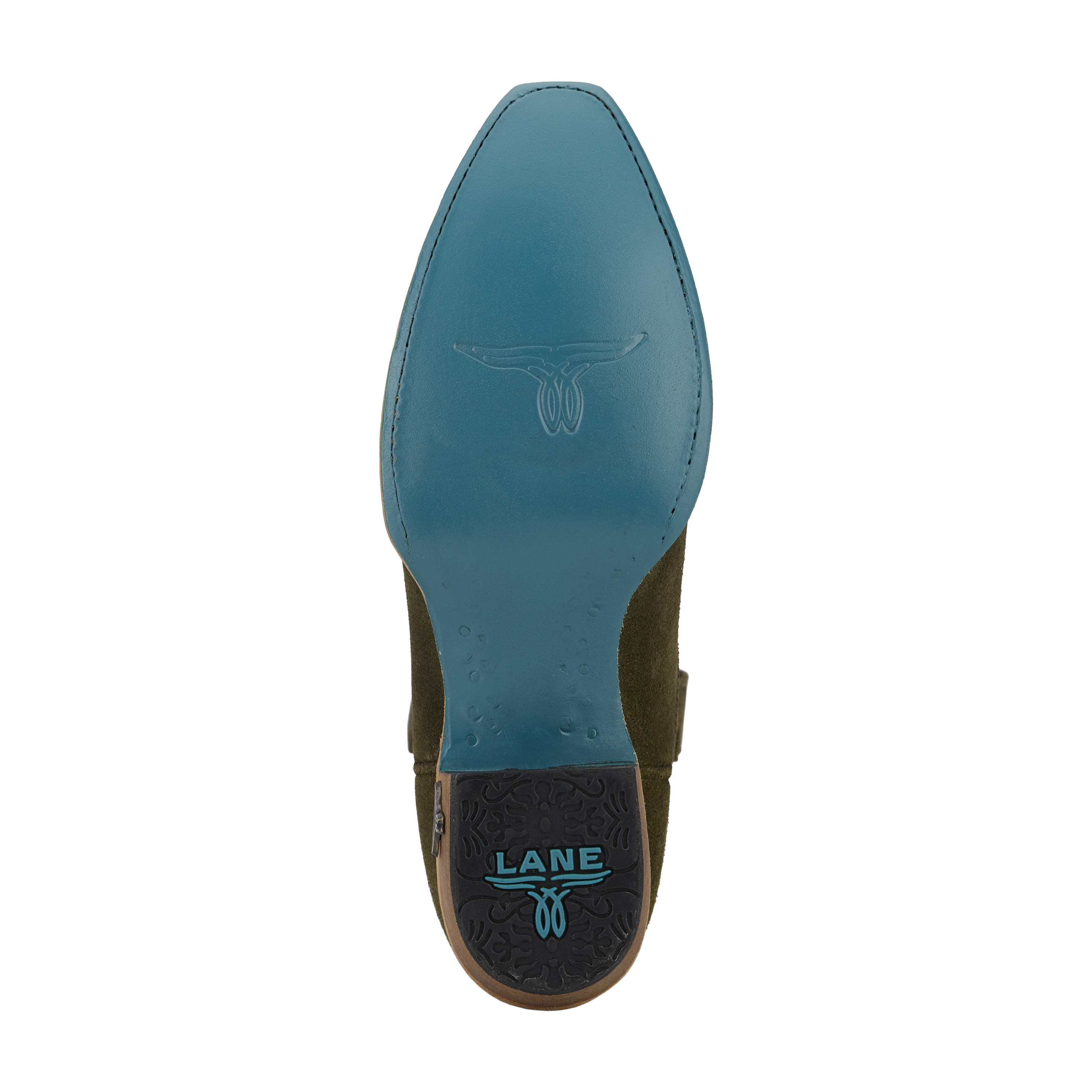 Sandaga Midi - Olive Suede Ladies Boot Western Fashion by Lane