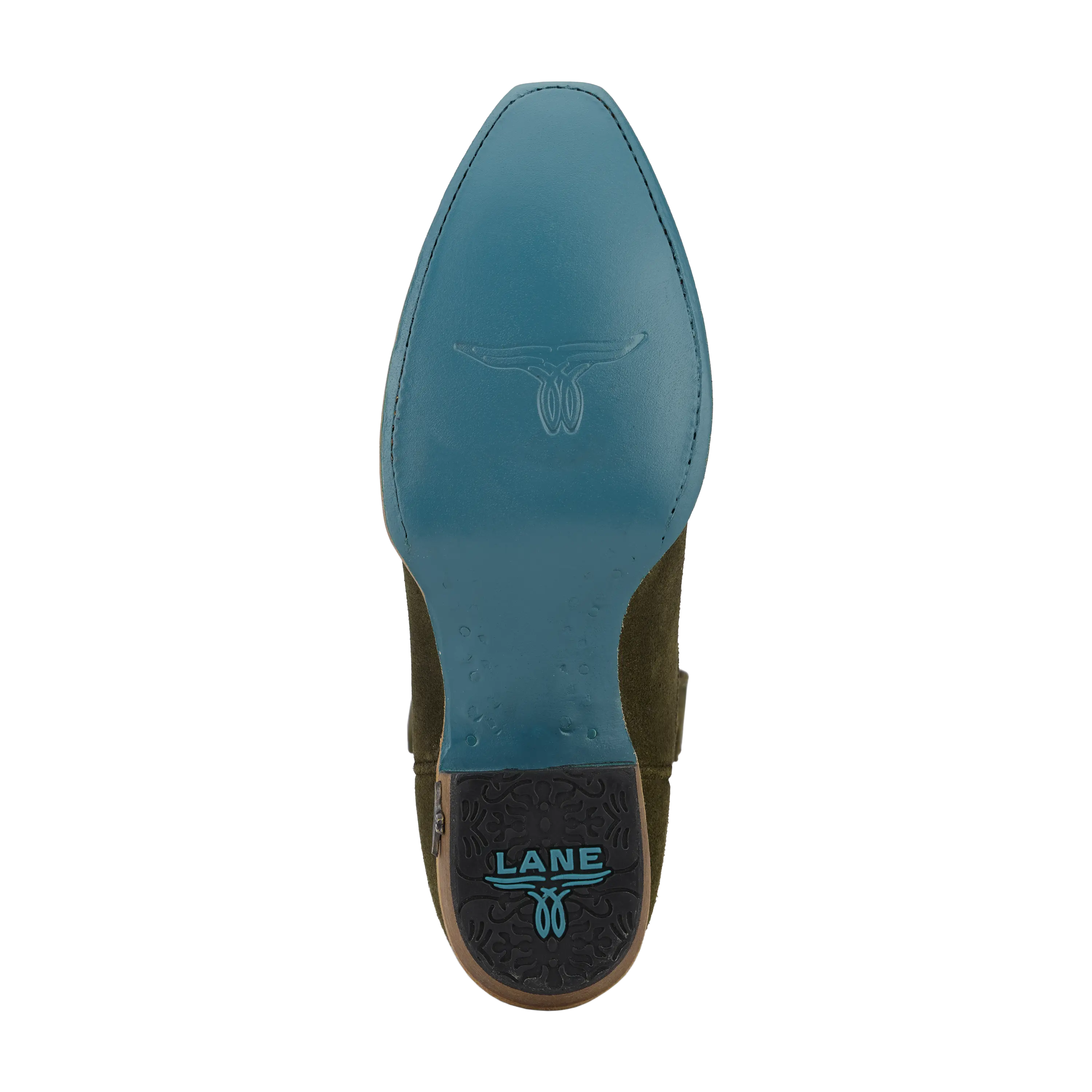 Sandaga Midi - Olive Suede Ladies Boot Western Fashion by Lane