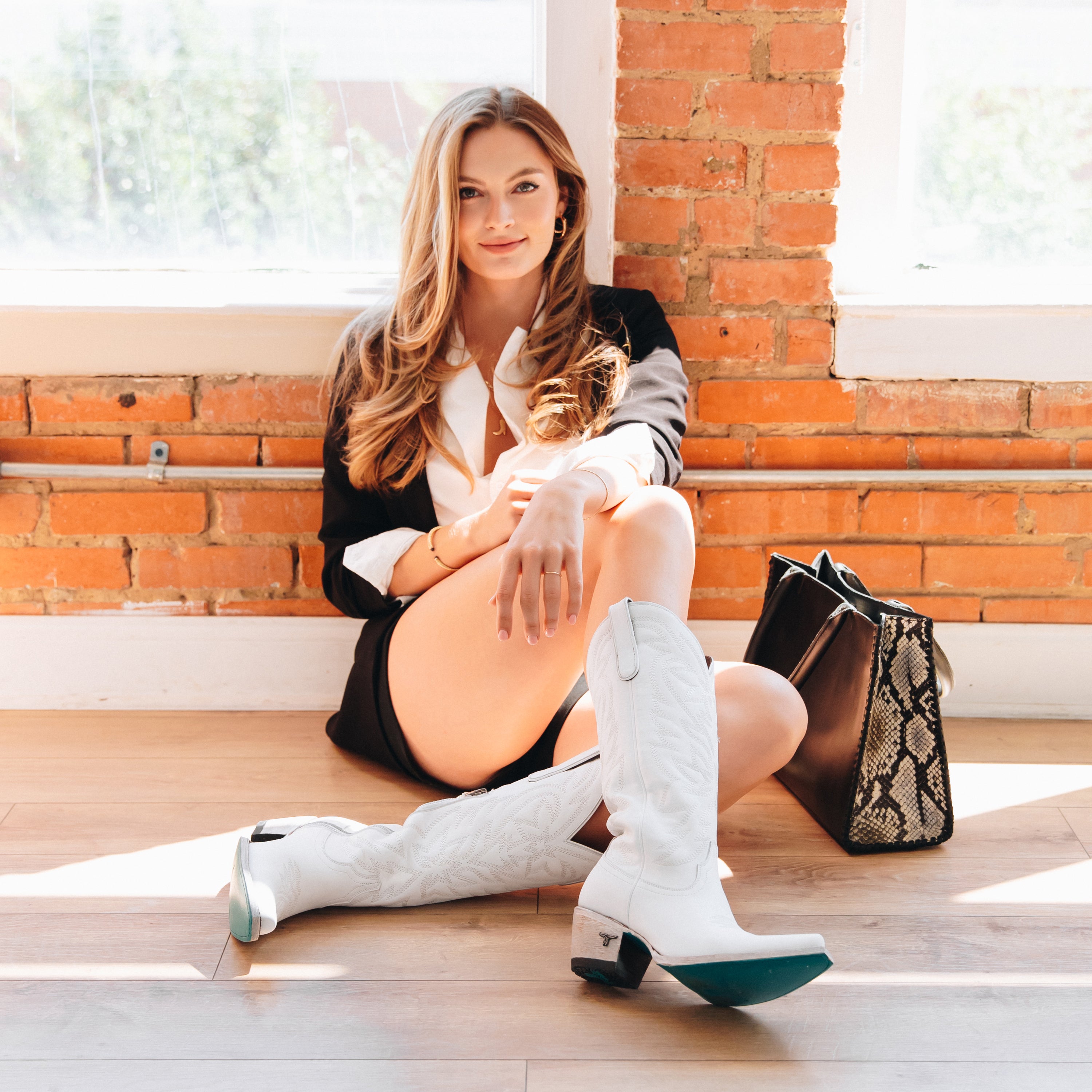 Smokeshow Boot - Matte White Ladies Boot Western Fashion by Lane