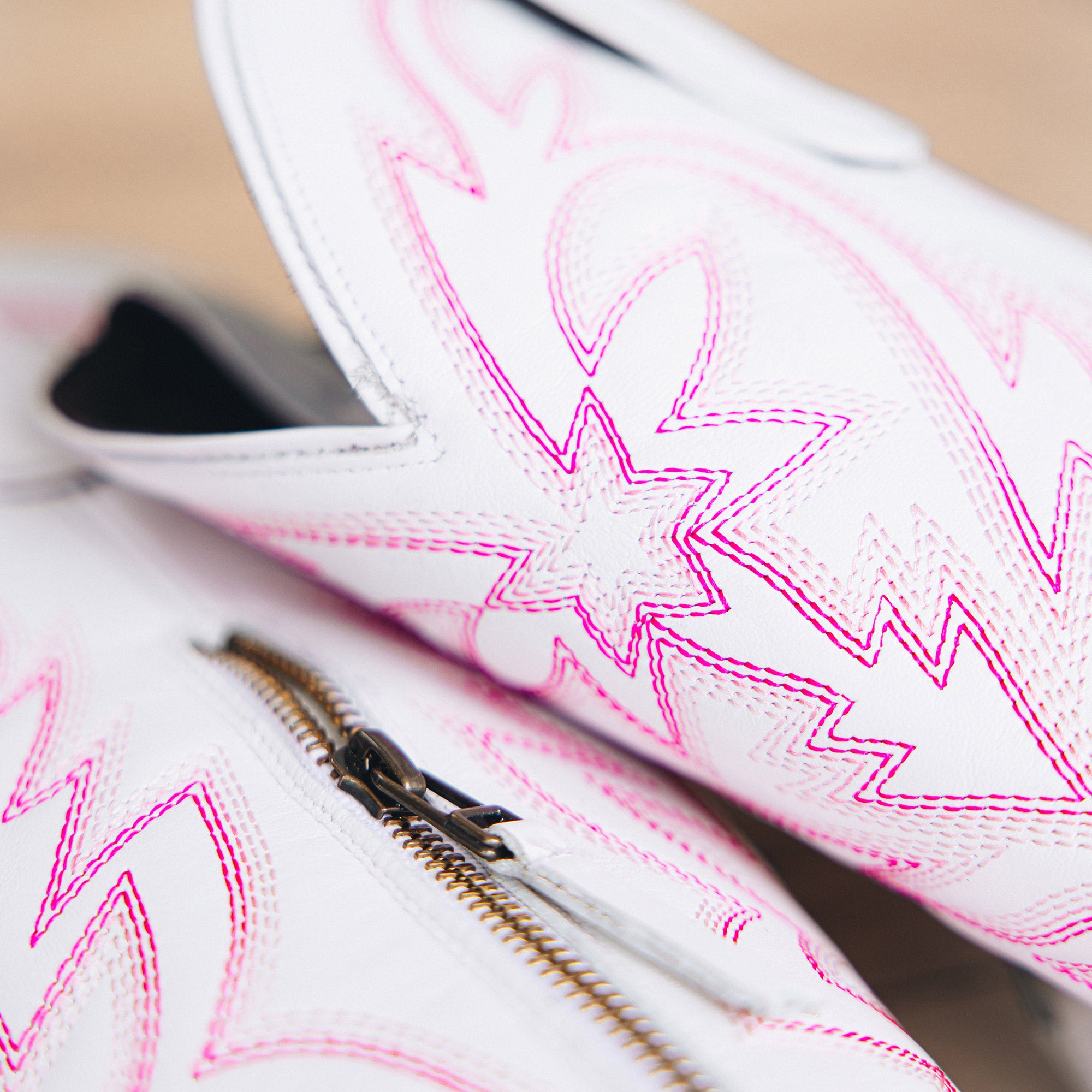 Smokeshow Boot - Matte White and Neon Pink Ladies Boot Western Fashion by Lane