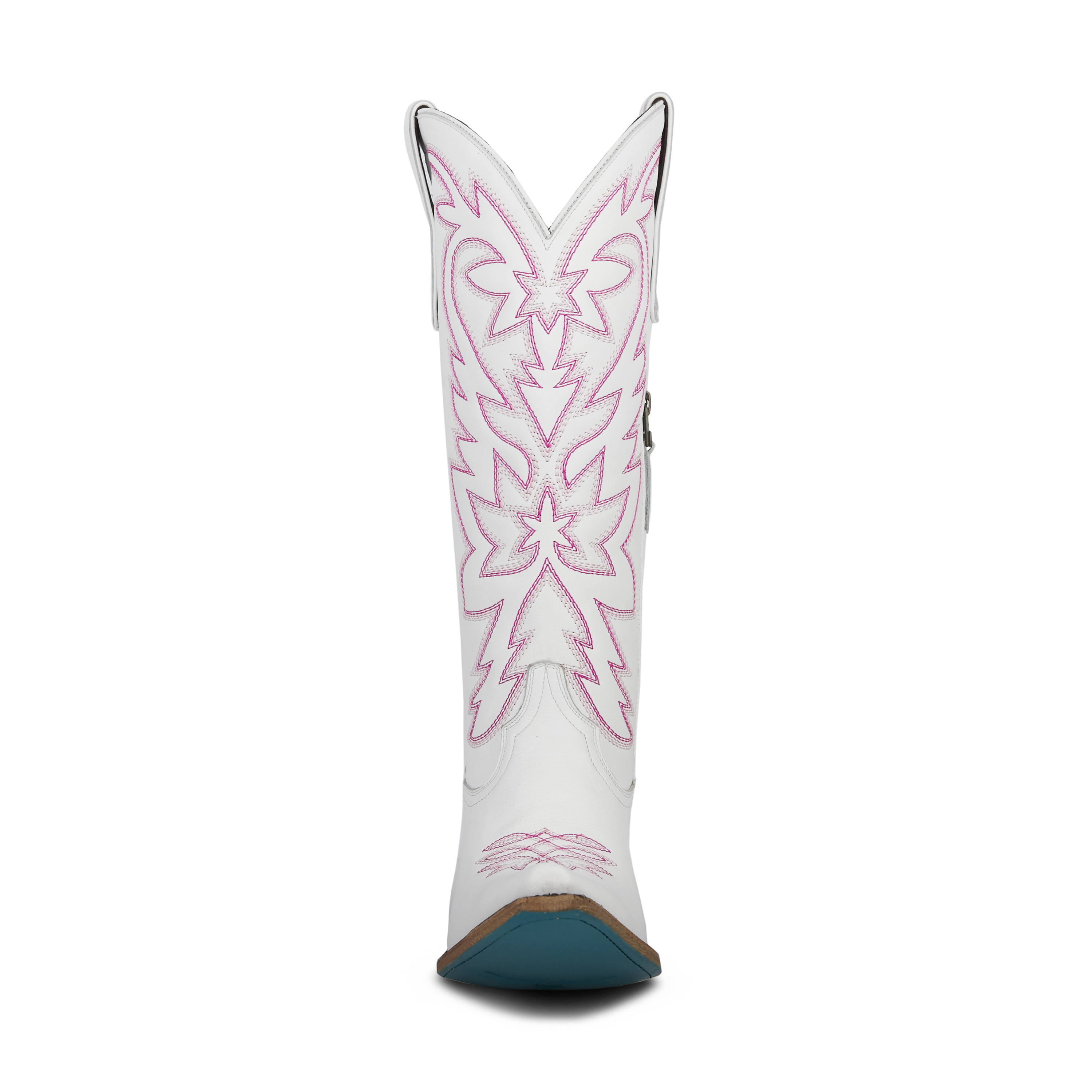 Smokeshow Boot - Matte White and Neon Pink Ladies Boot Western Fashion by Lane