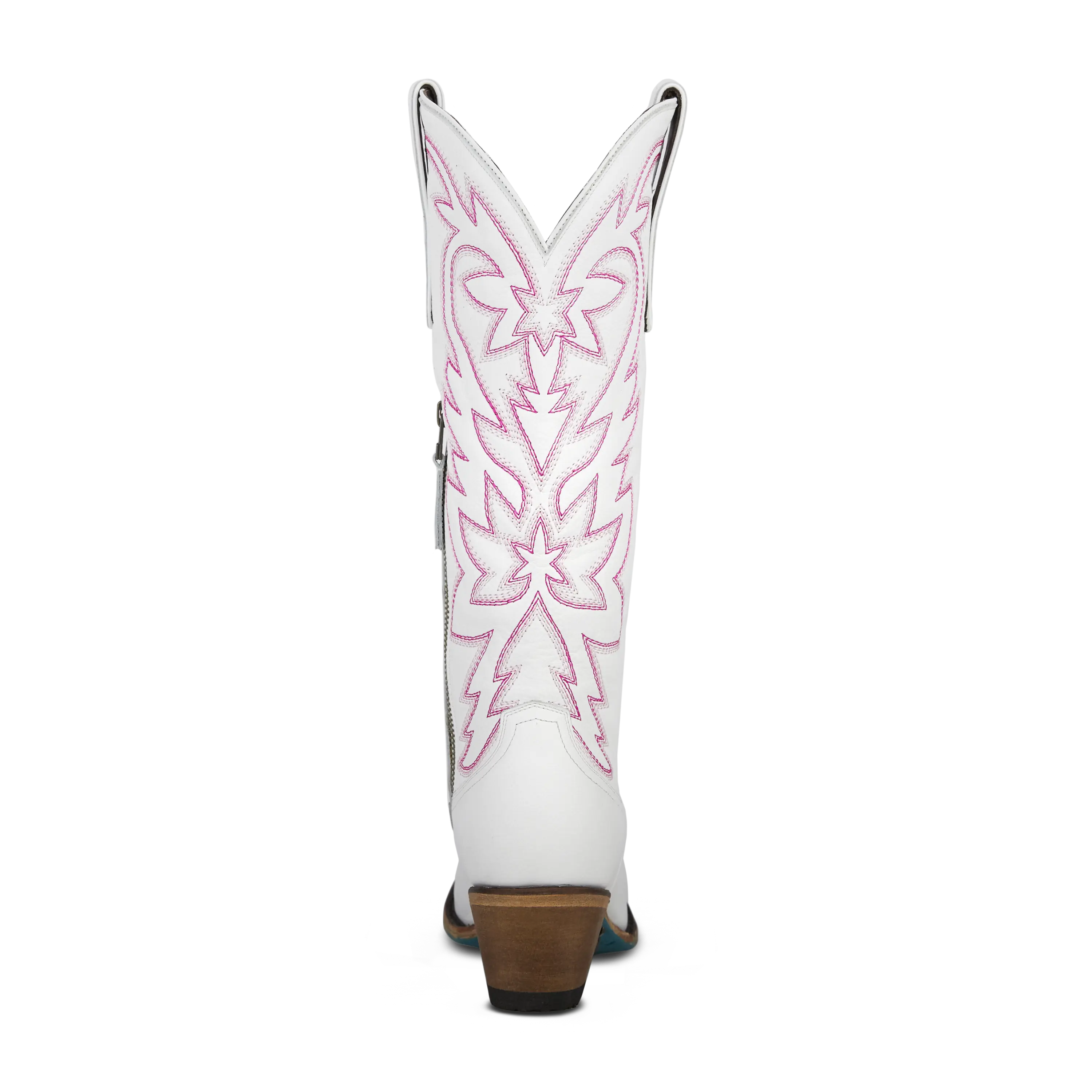 Smokeshow Boot - Matte White and Neon Pink Ladies Boot Western Fashion by Lane