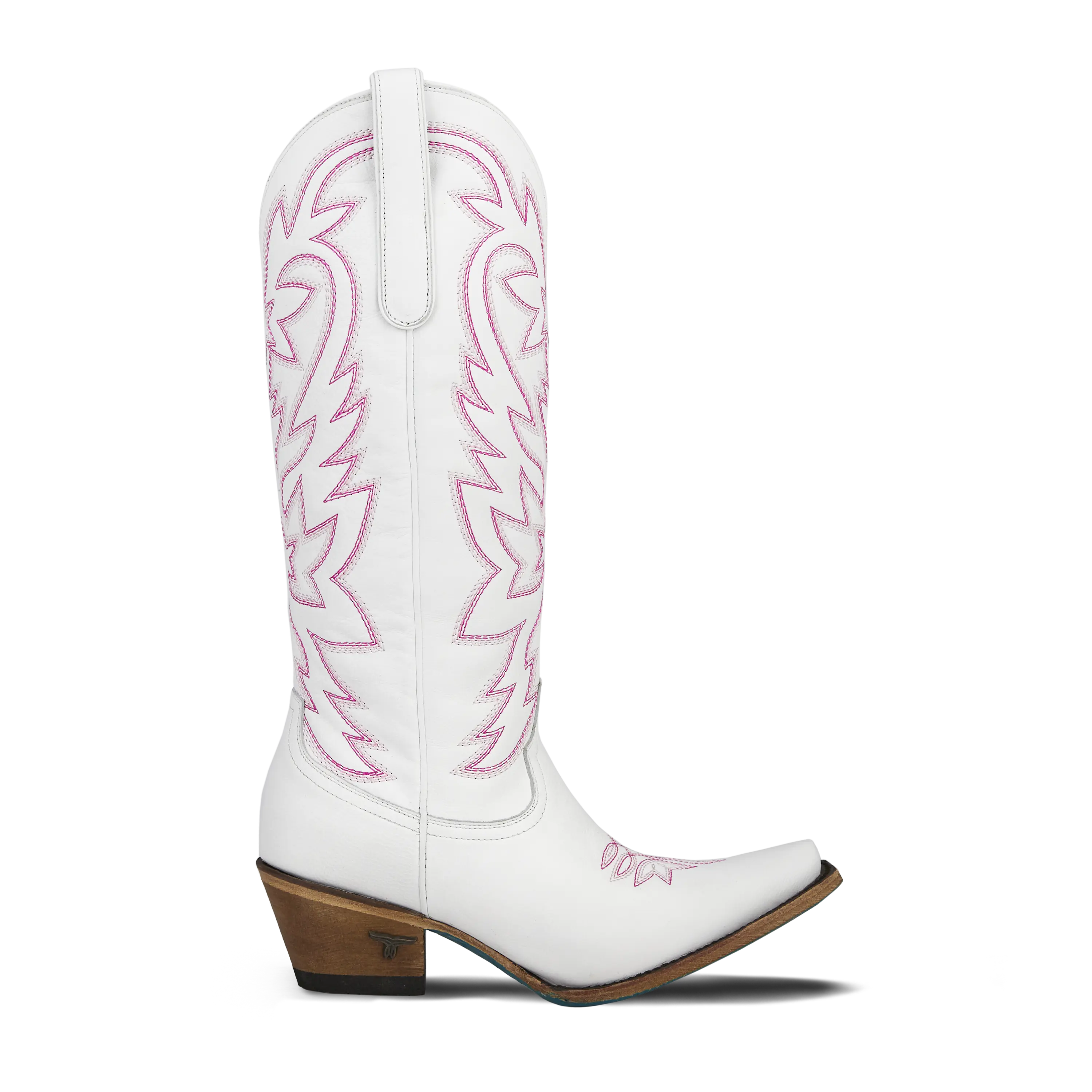 Smokeshow Boot - Matte White and Neon Pink Ladies Boot Western Fashion by Lane