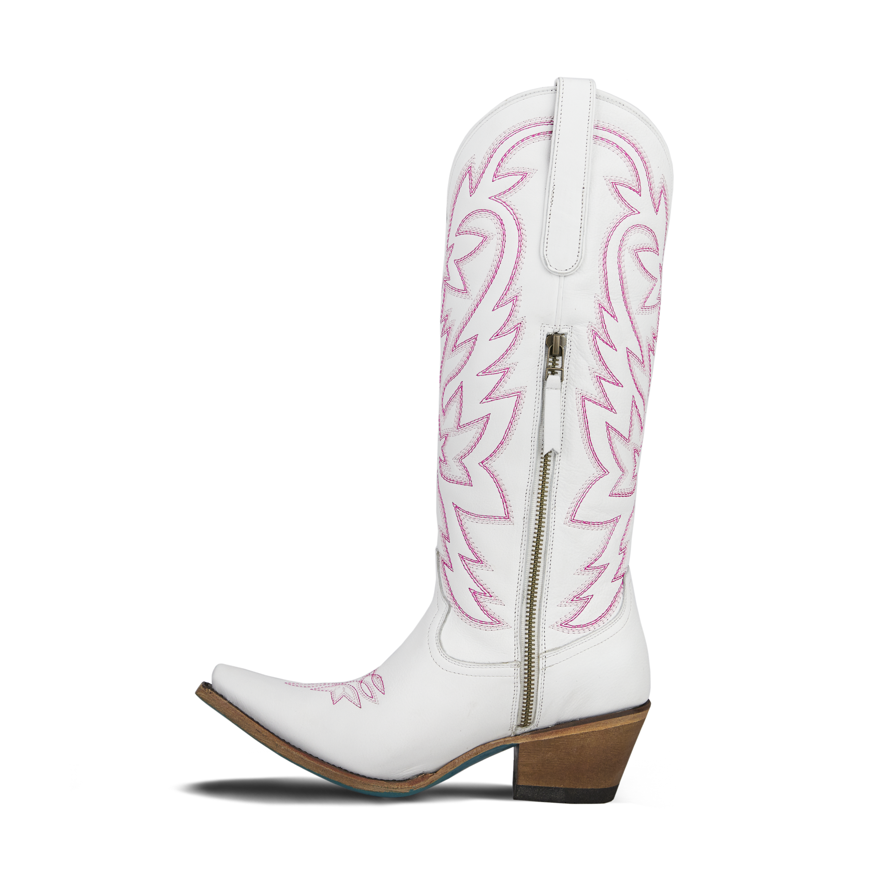 Smokeshow Boot - Matte White and Neon Pink Ladies Boot Western Fashion by Lane