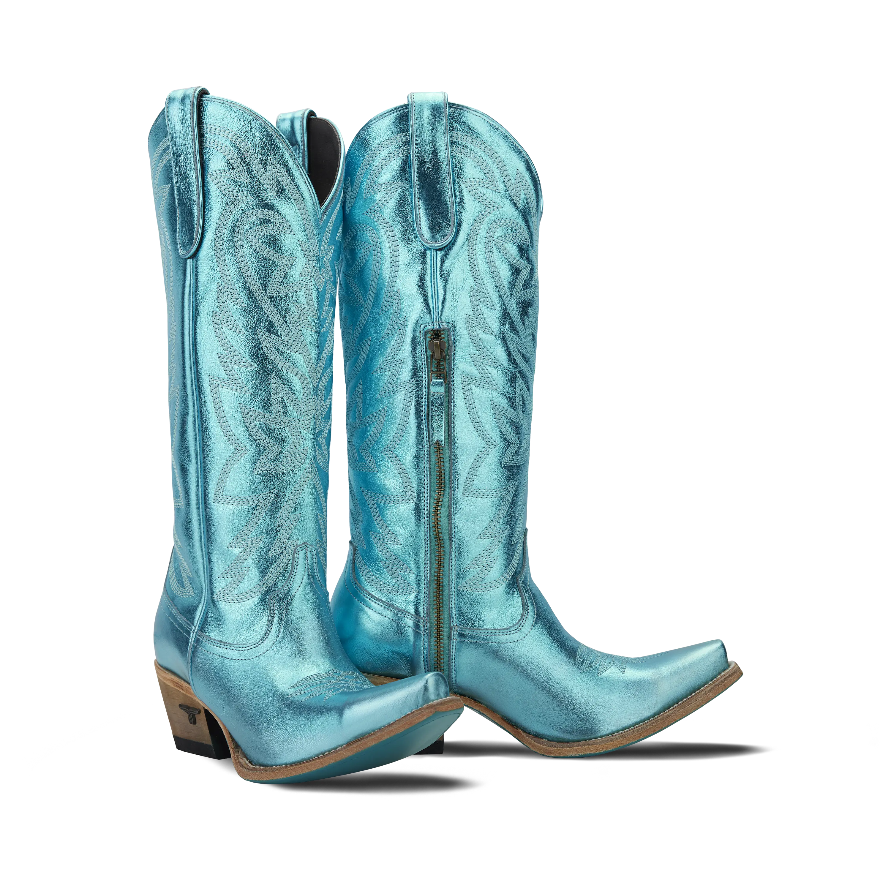 Smokeshow Boot - Turquoise Metallic Ladies Boot Turquoise Metallic Western Fashion by Lane