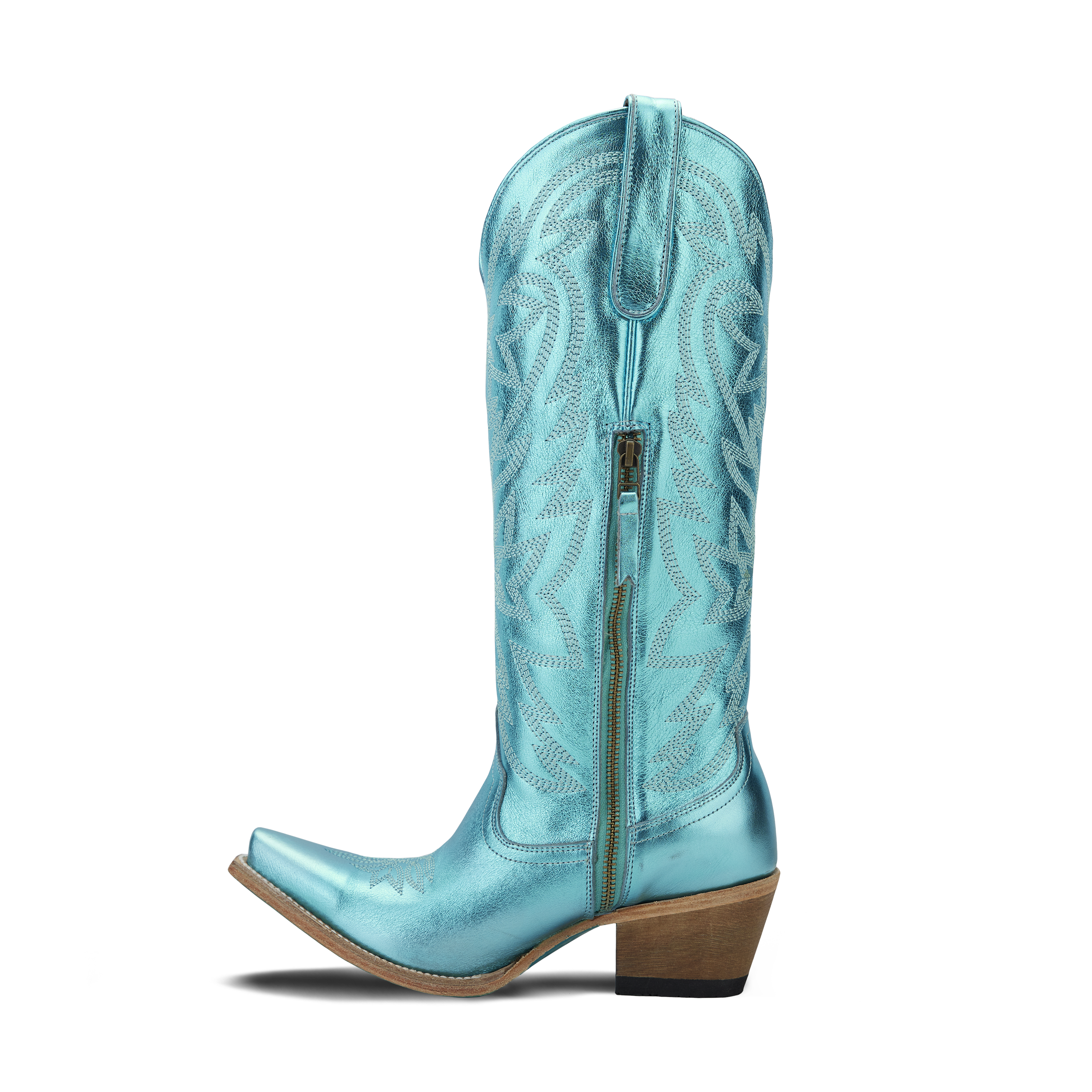 Smokeshow Boot - Turquoise Metallic Ladies Boot Western Fashion by Lane