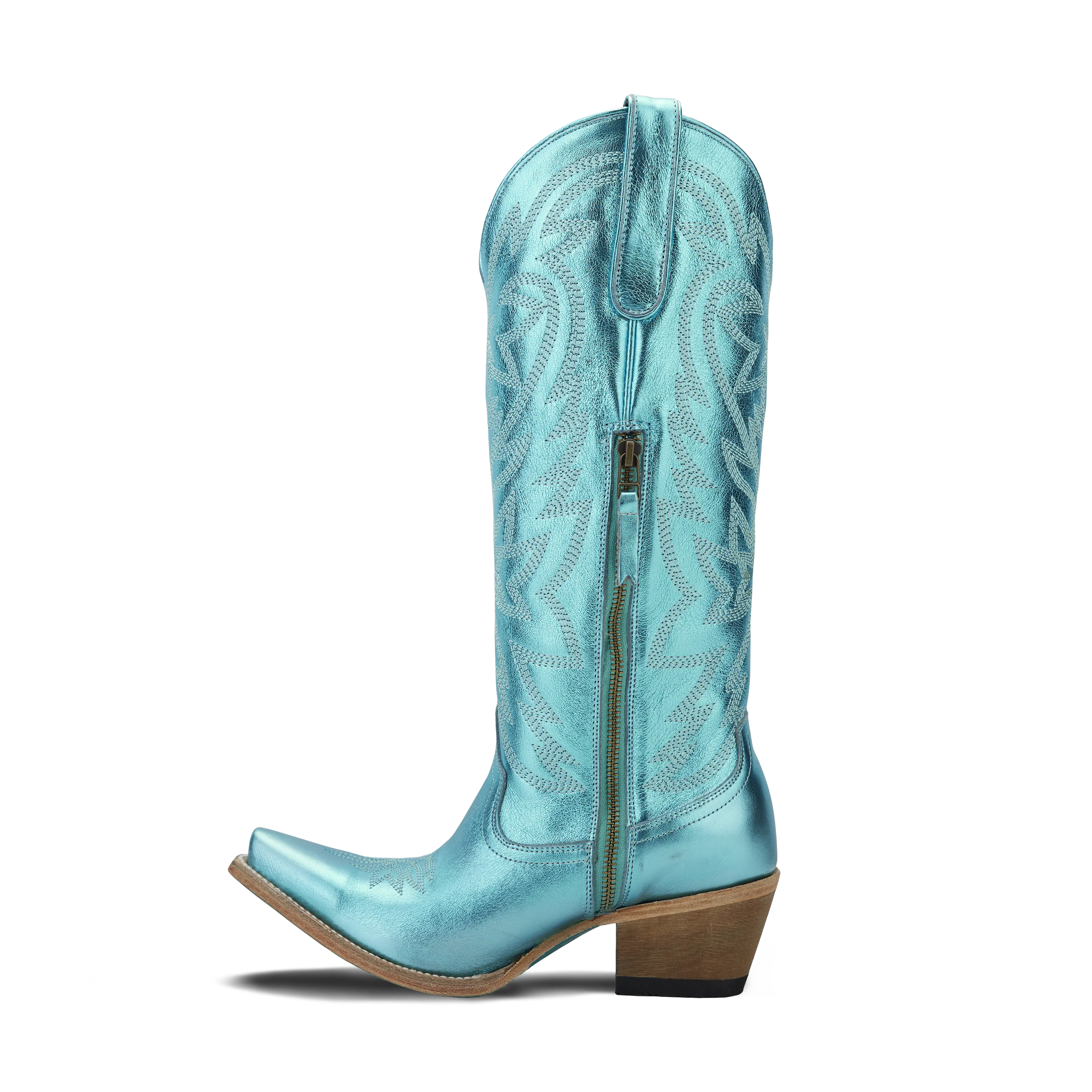 Smokeshow Boot - Turquoise Metallic Ladies Boot Western Fashion by Lane