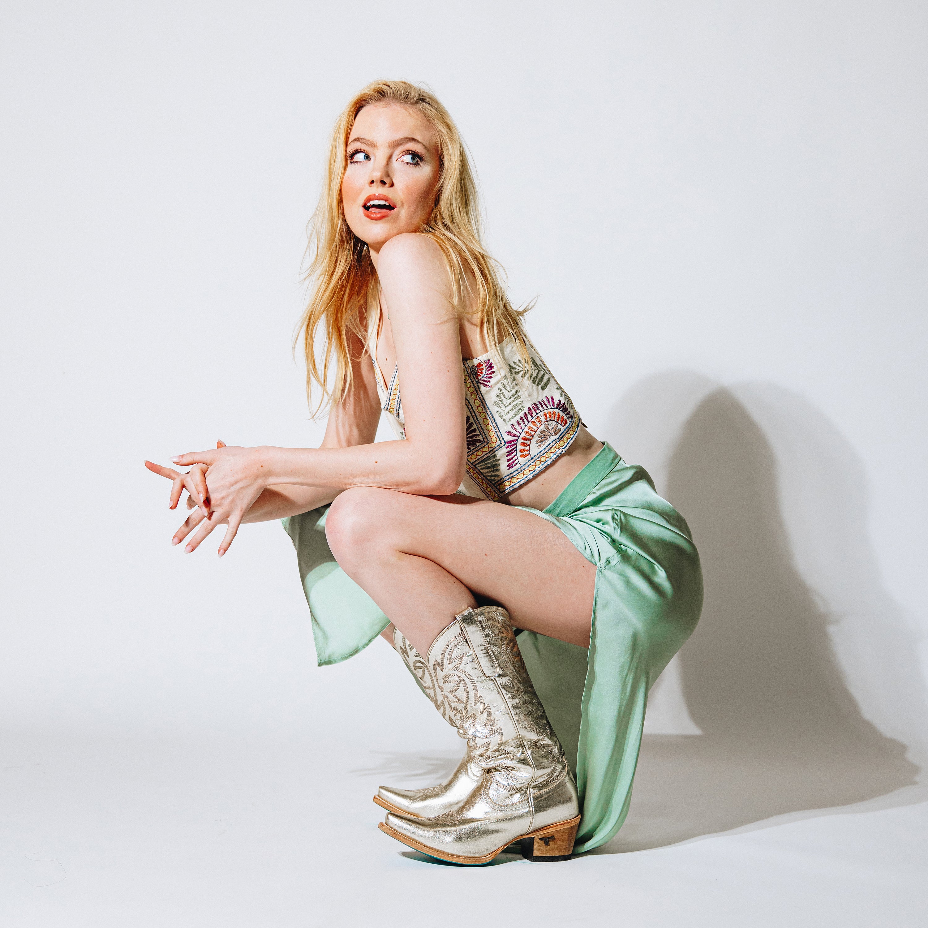 Smokeshow Boot - Champagne Metallic