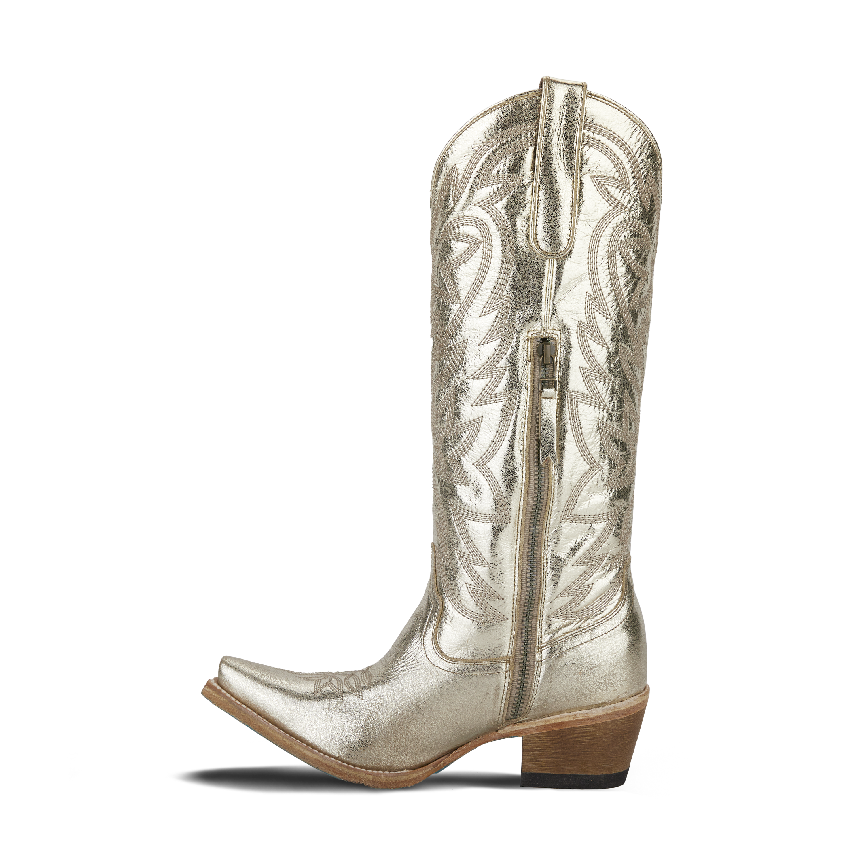 Smokeshow Boot - Champagne Metallic Ladies Boot Western Fashion by Lane
