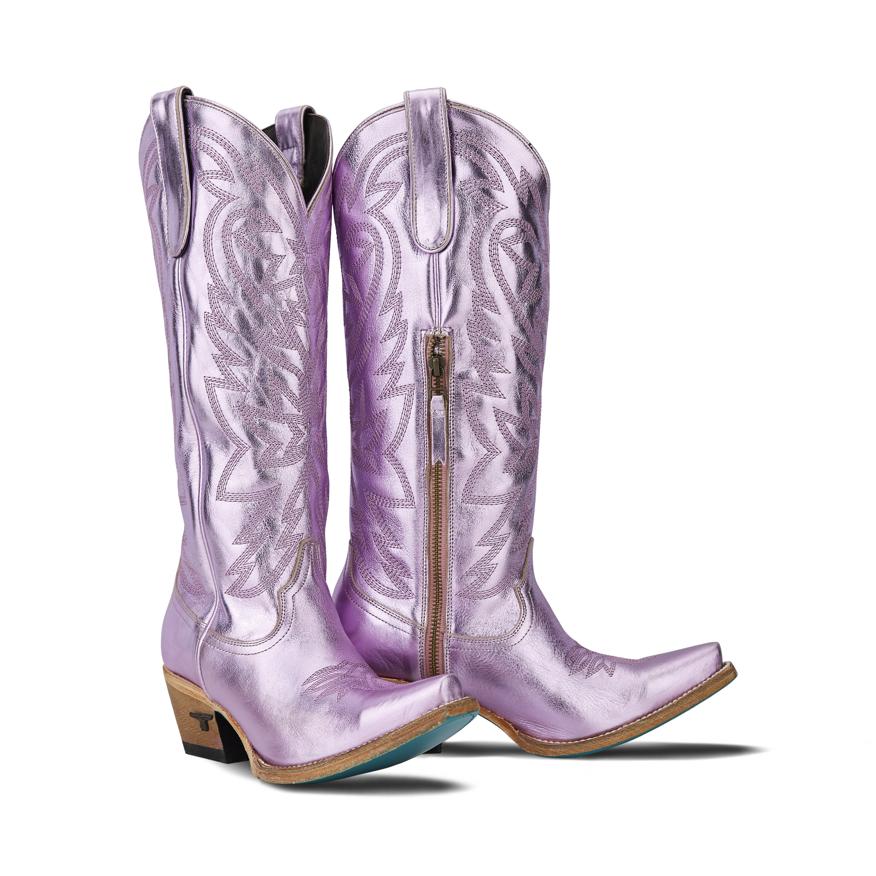 Smokeshow Boot - Lavender Metallic Ladies Boot Lavender Metallic Western Fashion by Lane