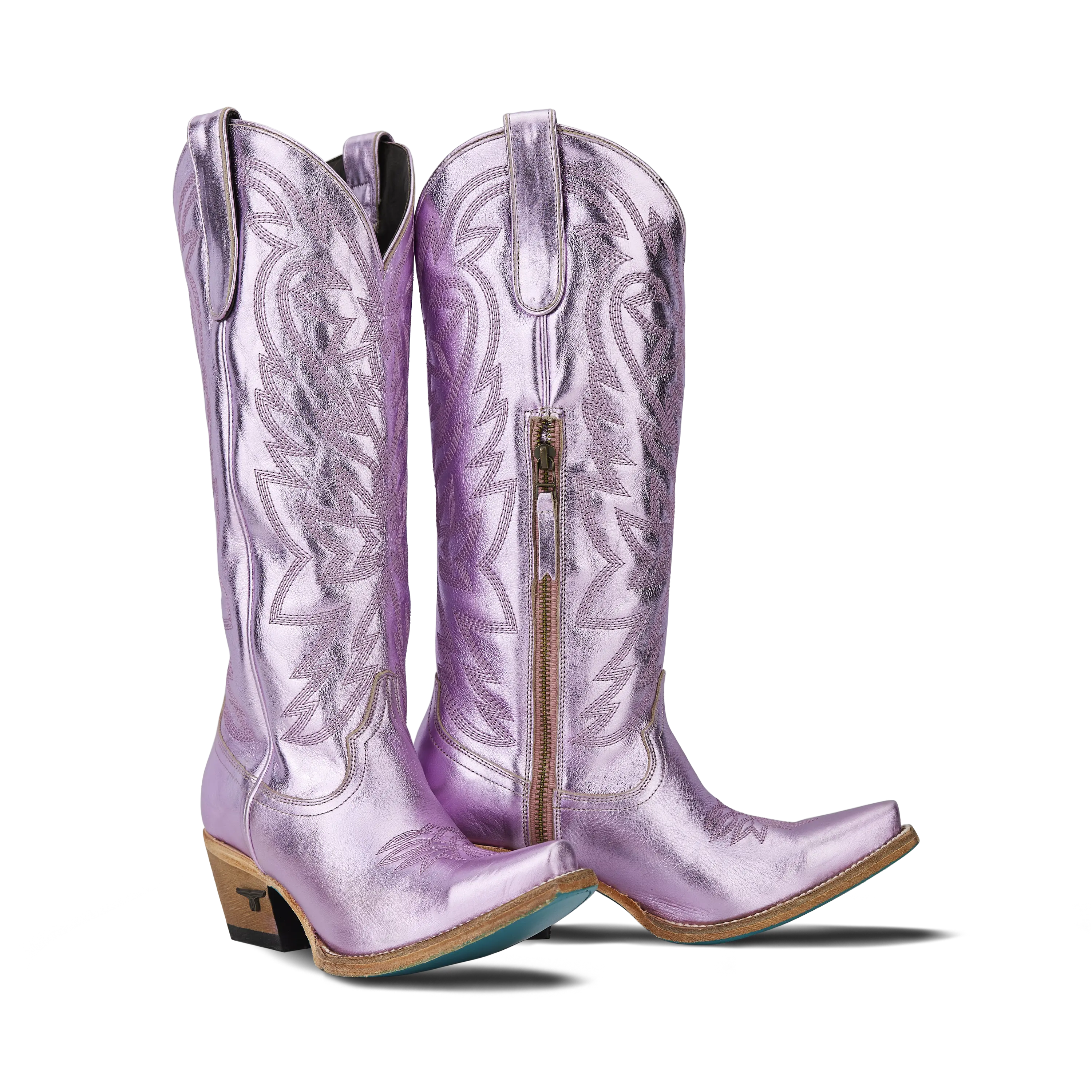 Smokeshow Boot - Lavender Metallic Ladies Boot Lavender Metallic Western Fashion by Lane