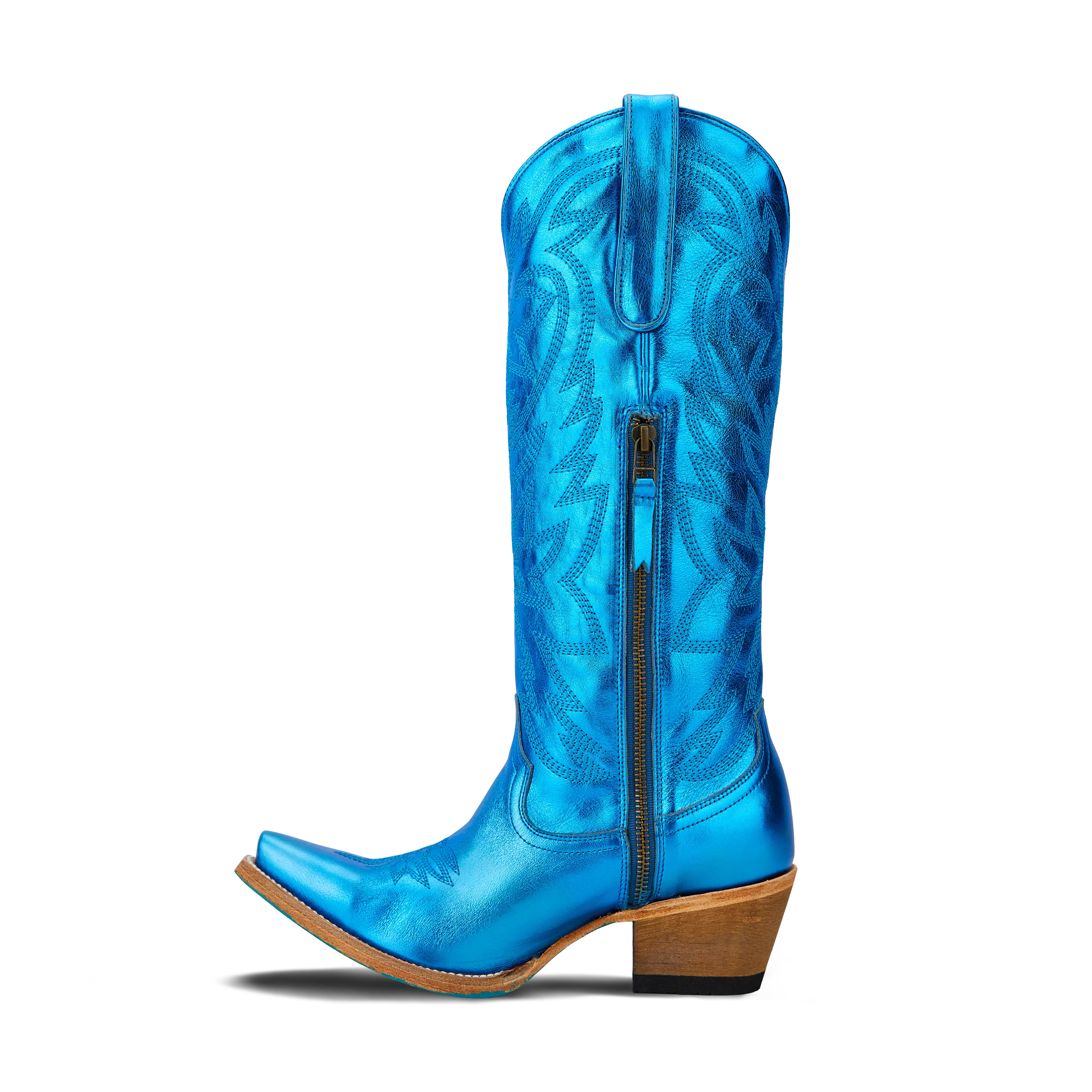 Smokeshow Boot - Cobalt Metallic Ladies Boot Western Fashion by Lane