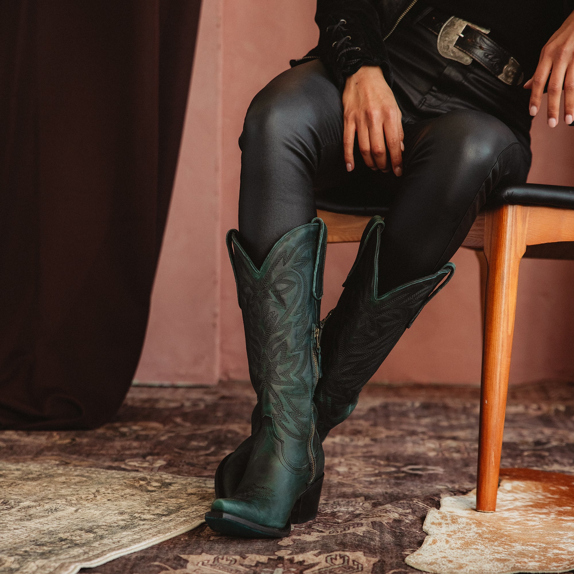Smokeshow Boot - Emerald Green Ladies Boot Western Fashion by Lane