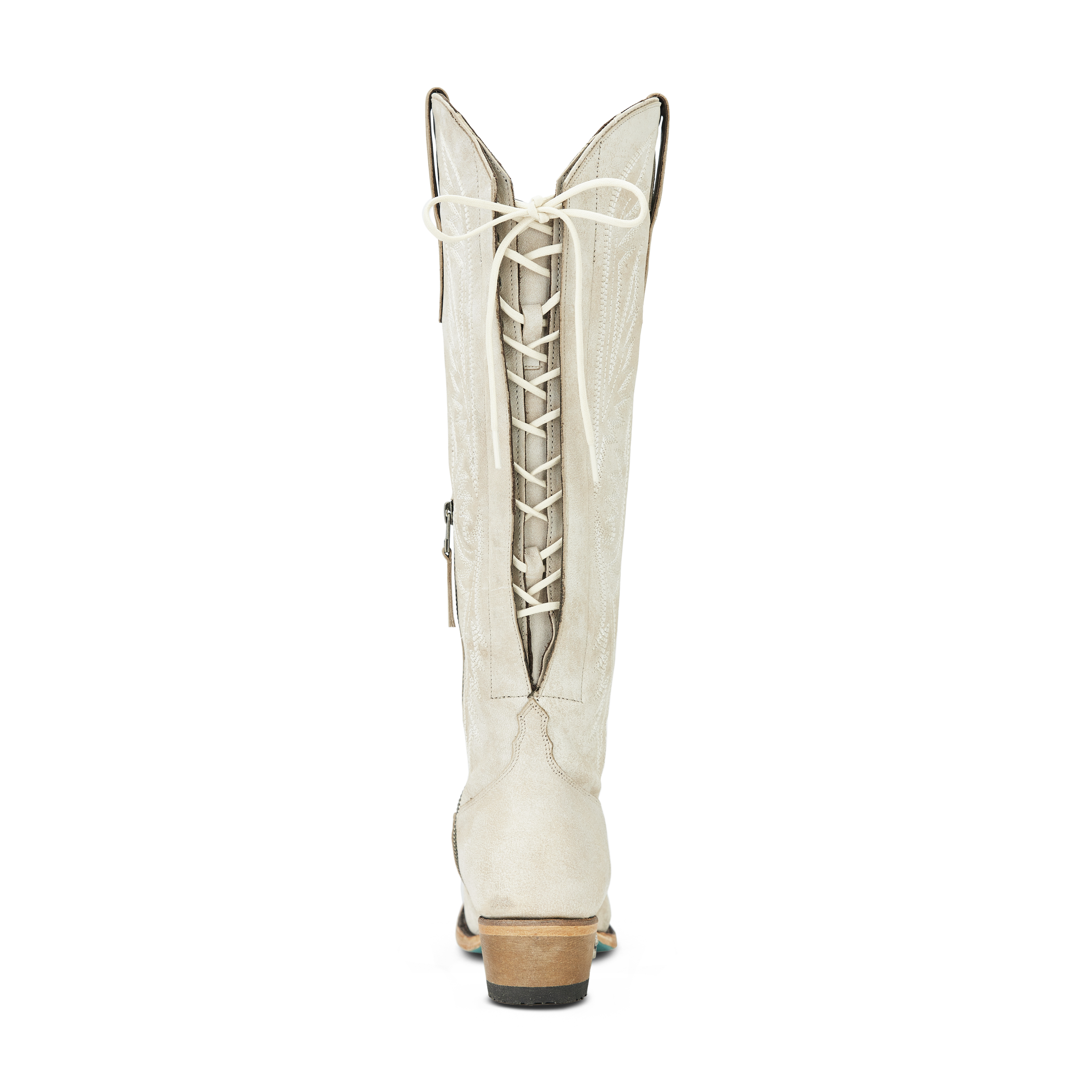 Monica Knee High Corset - Ceramic Crackle Ladies Boot Western Fashion by Lane