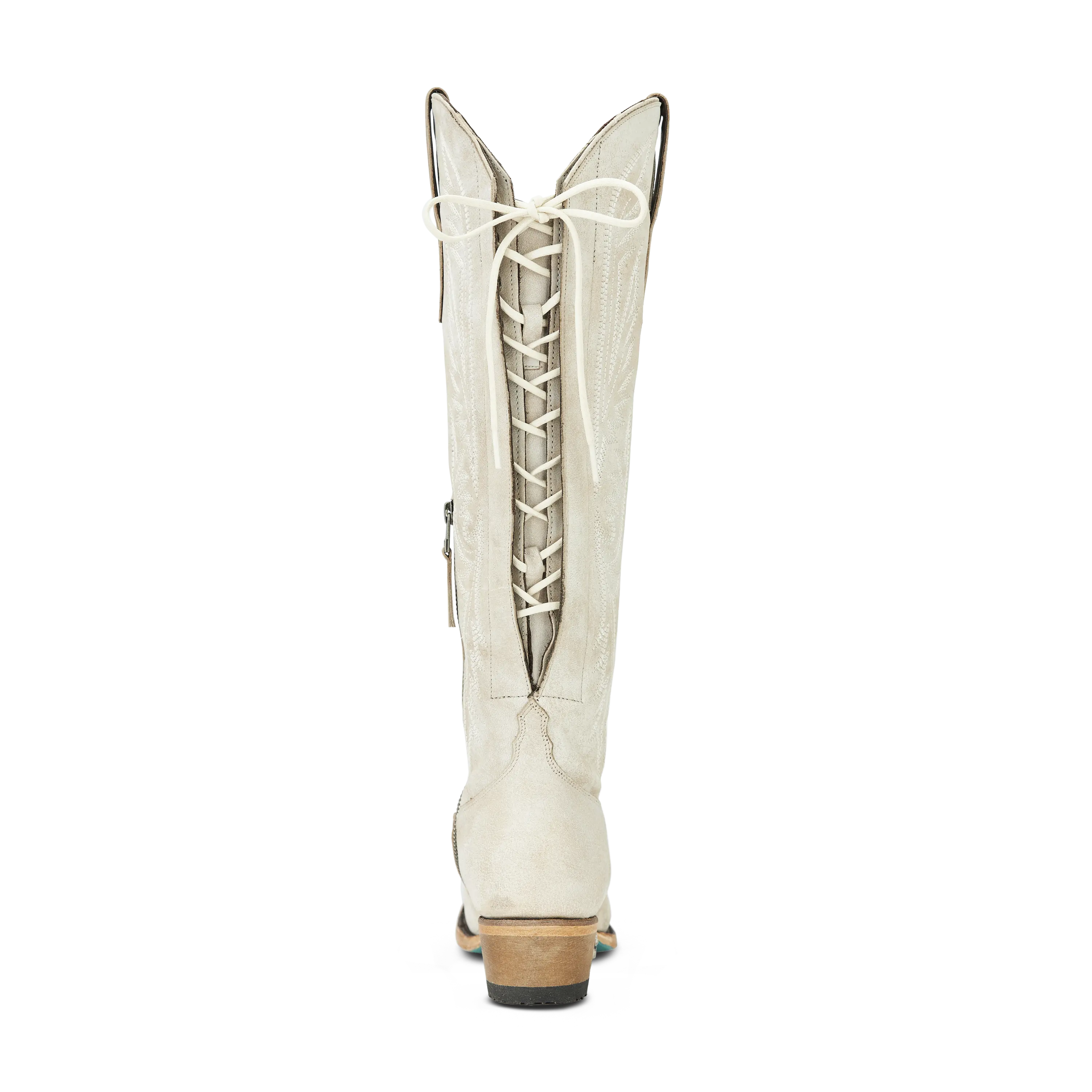 Monica Knee High Corset - Ceramic Crackle Ladies Boot Western Fashion by Lane