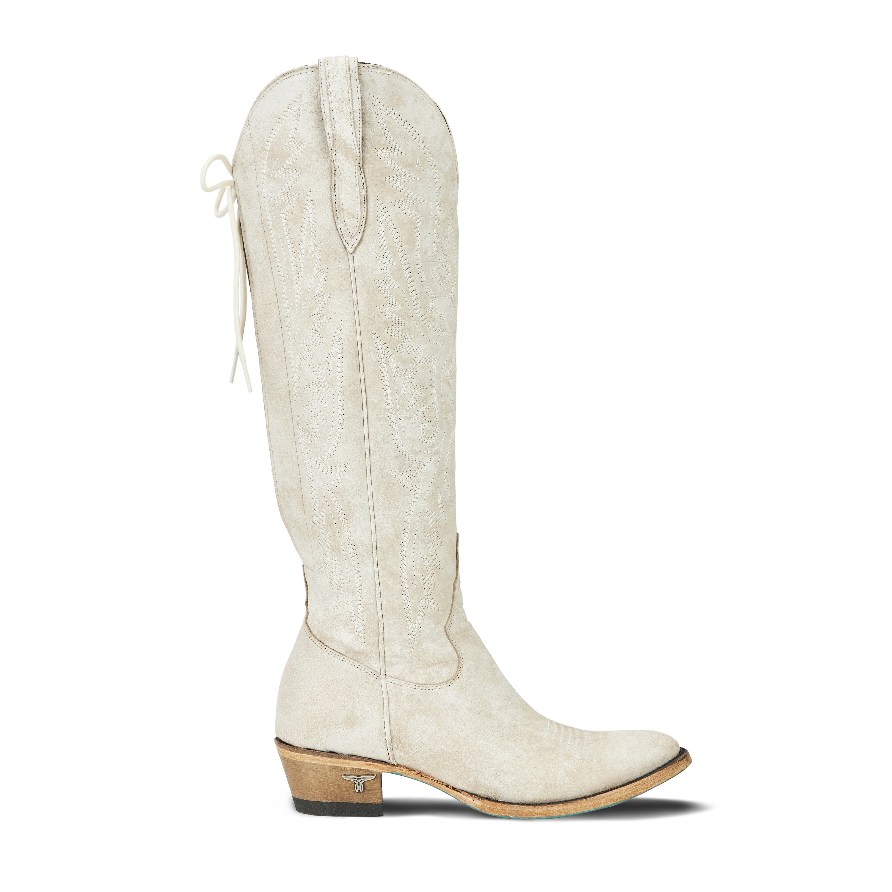 Monica Knee High Corset - Ceramic Crackle Ladies Boot Western Fashion by Lane