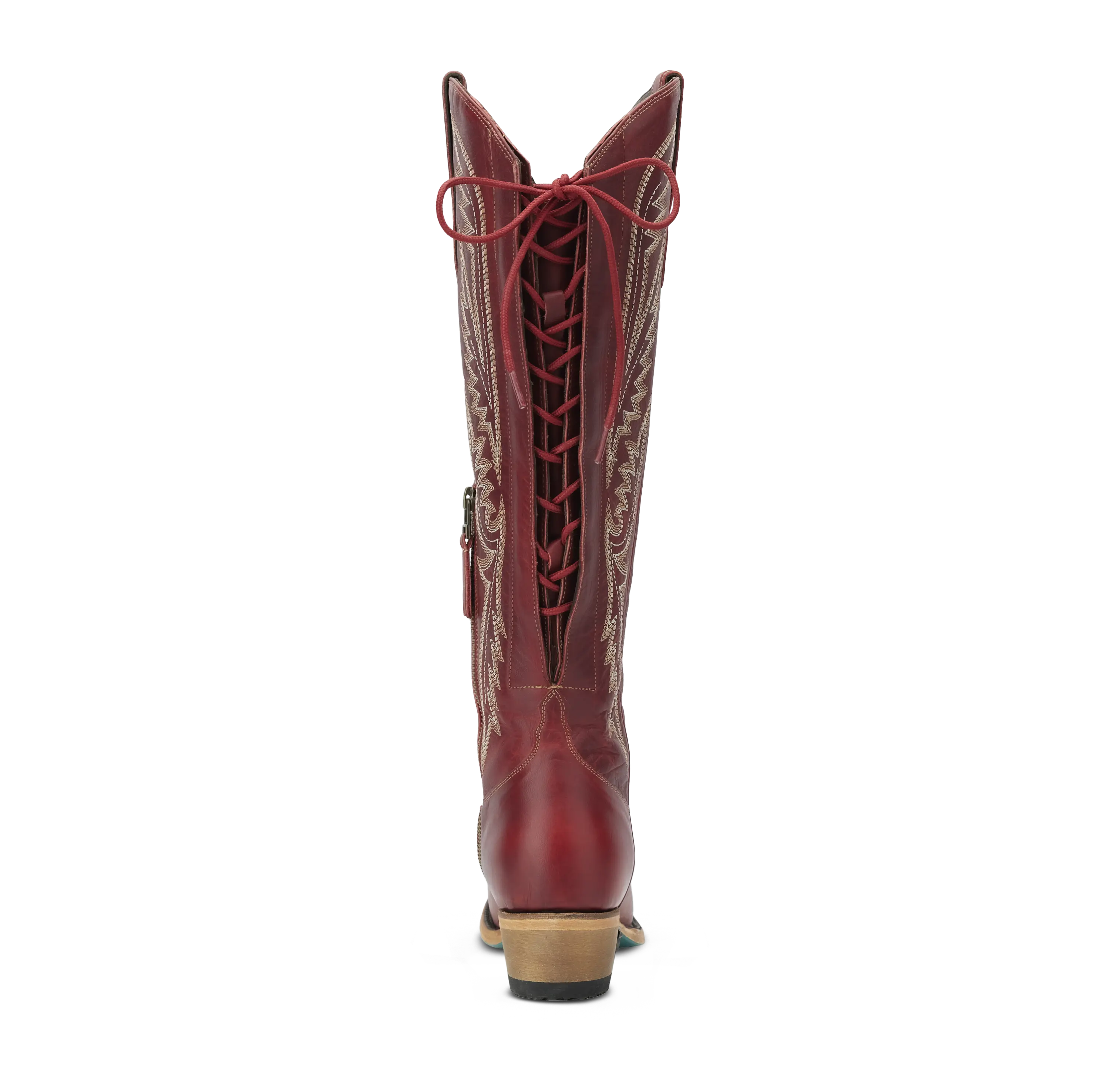 Monica Knee High Corset - Smoldering Ruby Ladies Boot Western Fashion by Lane