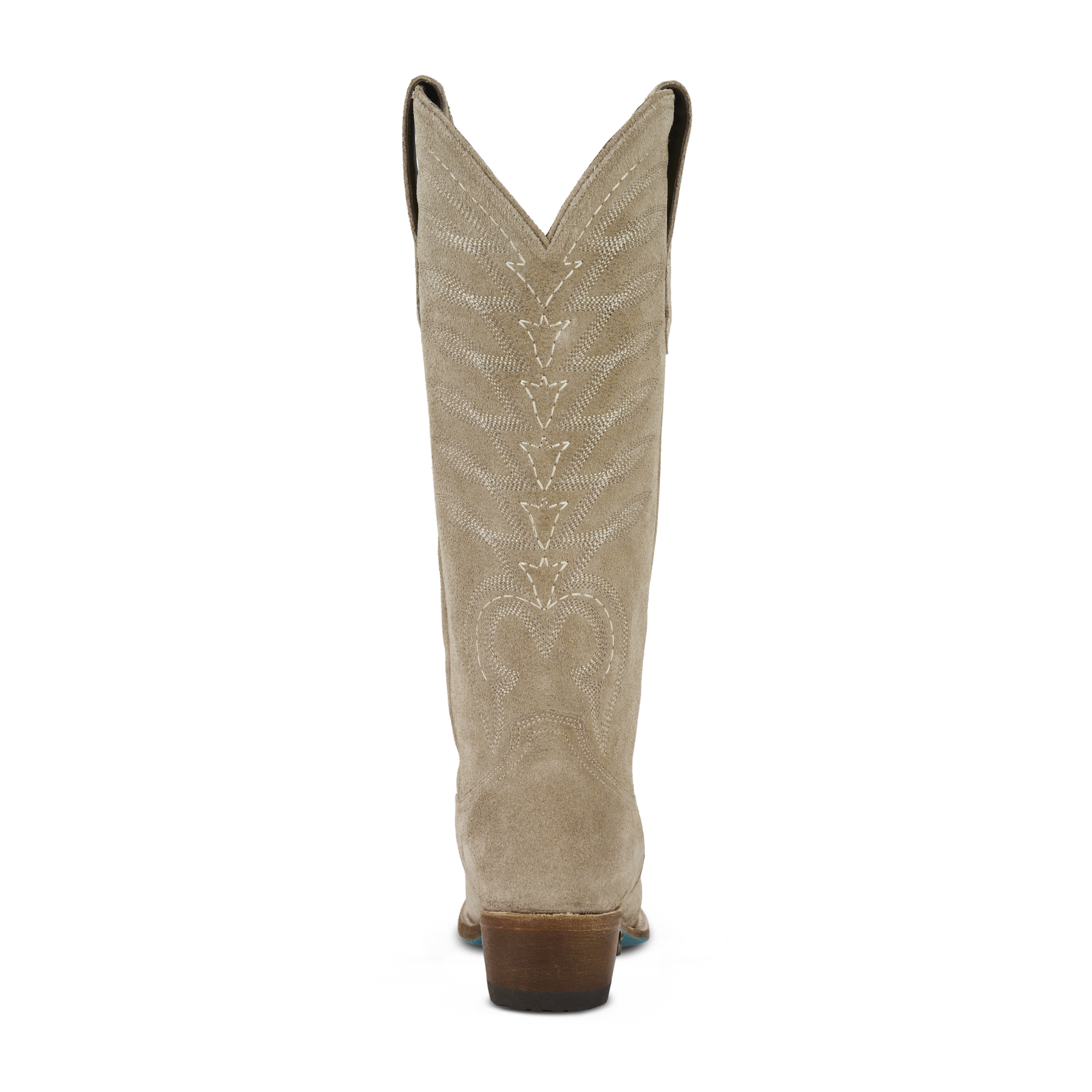 Squash Blossom Boot - Latte Suede Ladies Boot Western Fashion by Lane