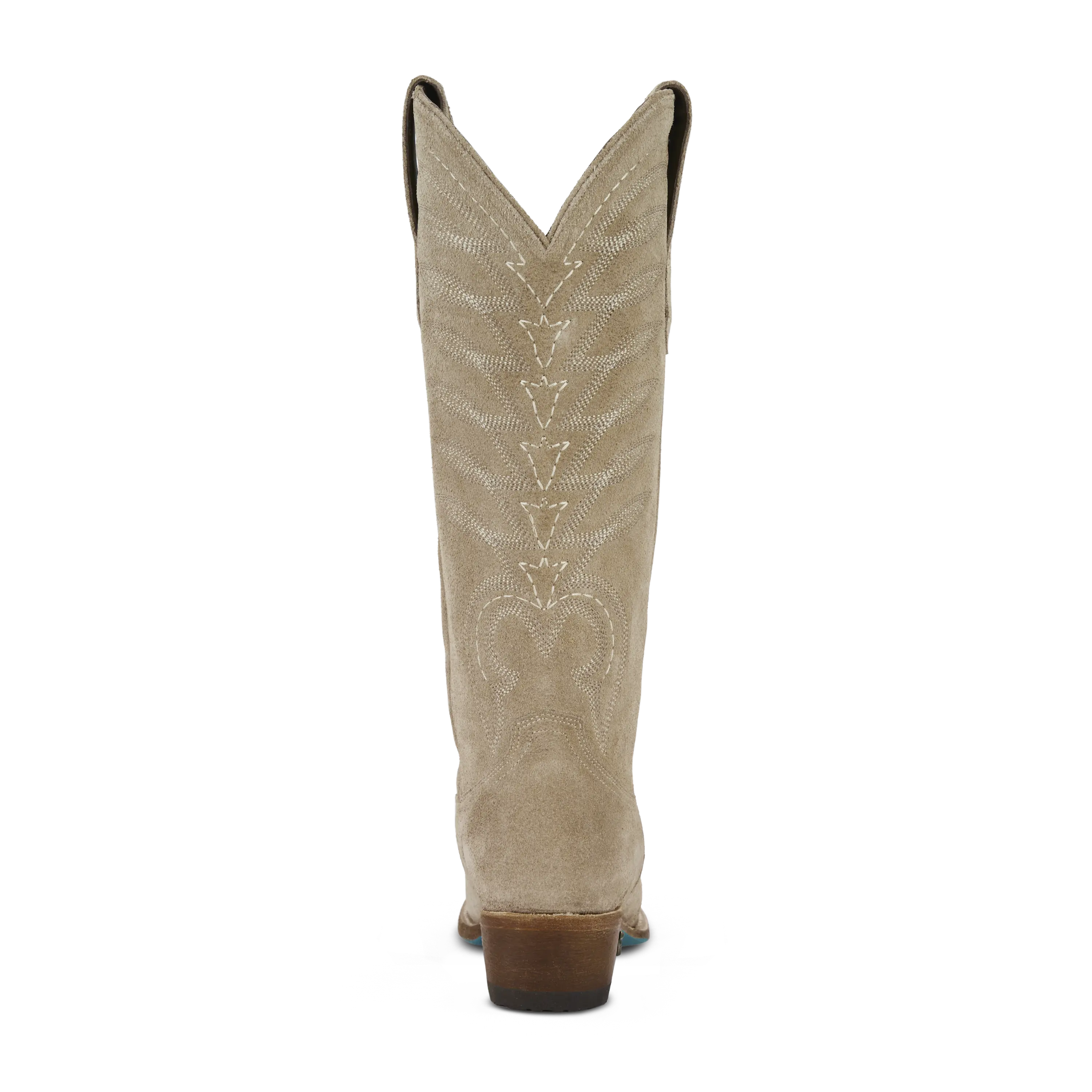 Squash Blossom Boot - Latte Suede Ladies Boot Western Fashion by Lane