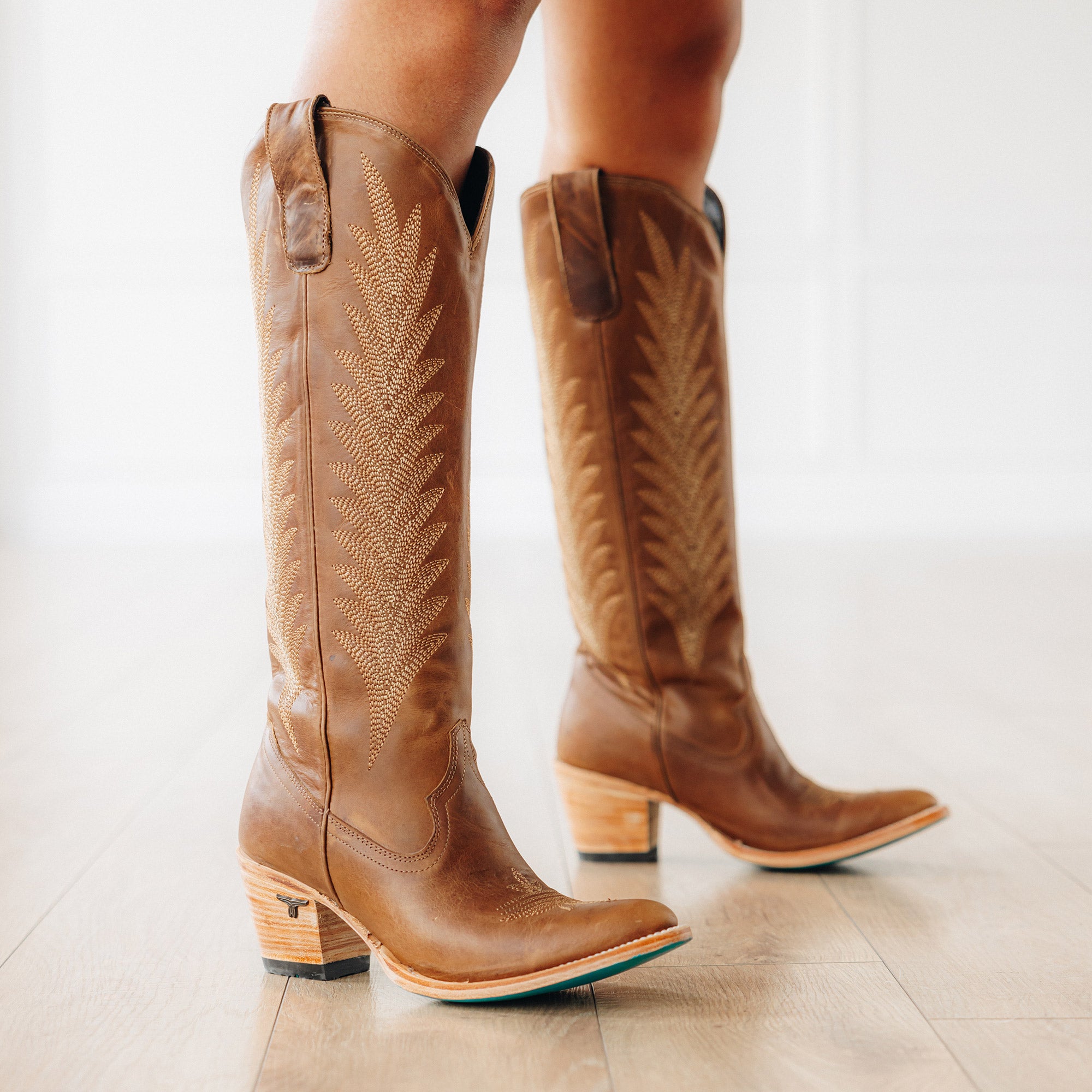 Jentry Knee High Boot - Desert Clay Ladies Boot Western Fashion by Lane