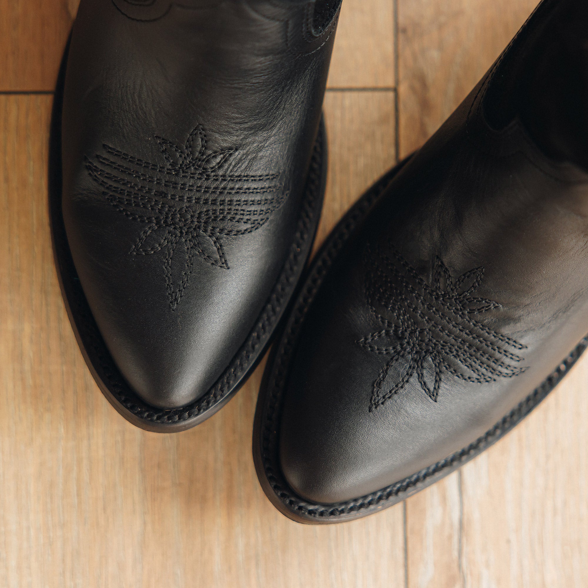 Jentry Knee High Boot - Jet Black & Soft Black Suede Ladies Boot Western Fashion by Lane