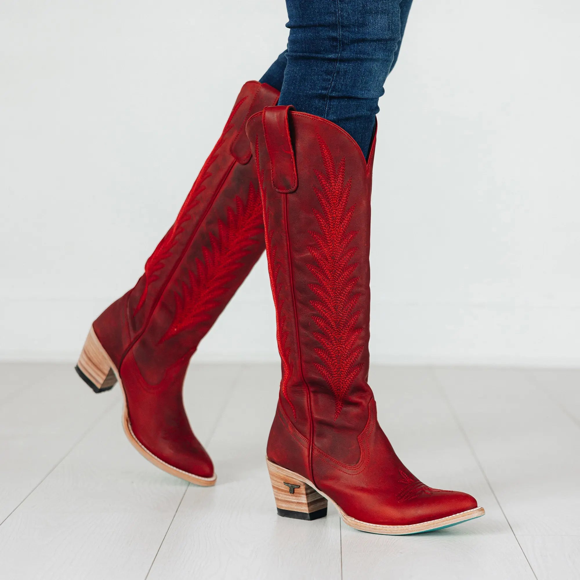 Jentry Knee High Boot - Smoldering Ruby Ladies Boot Western Fashion by Lane