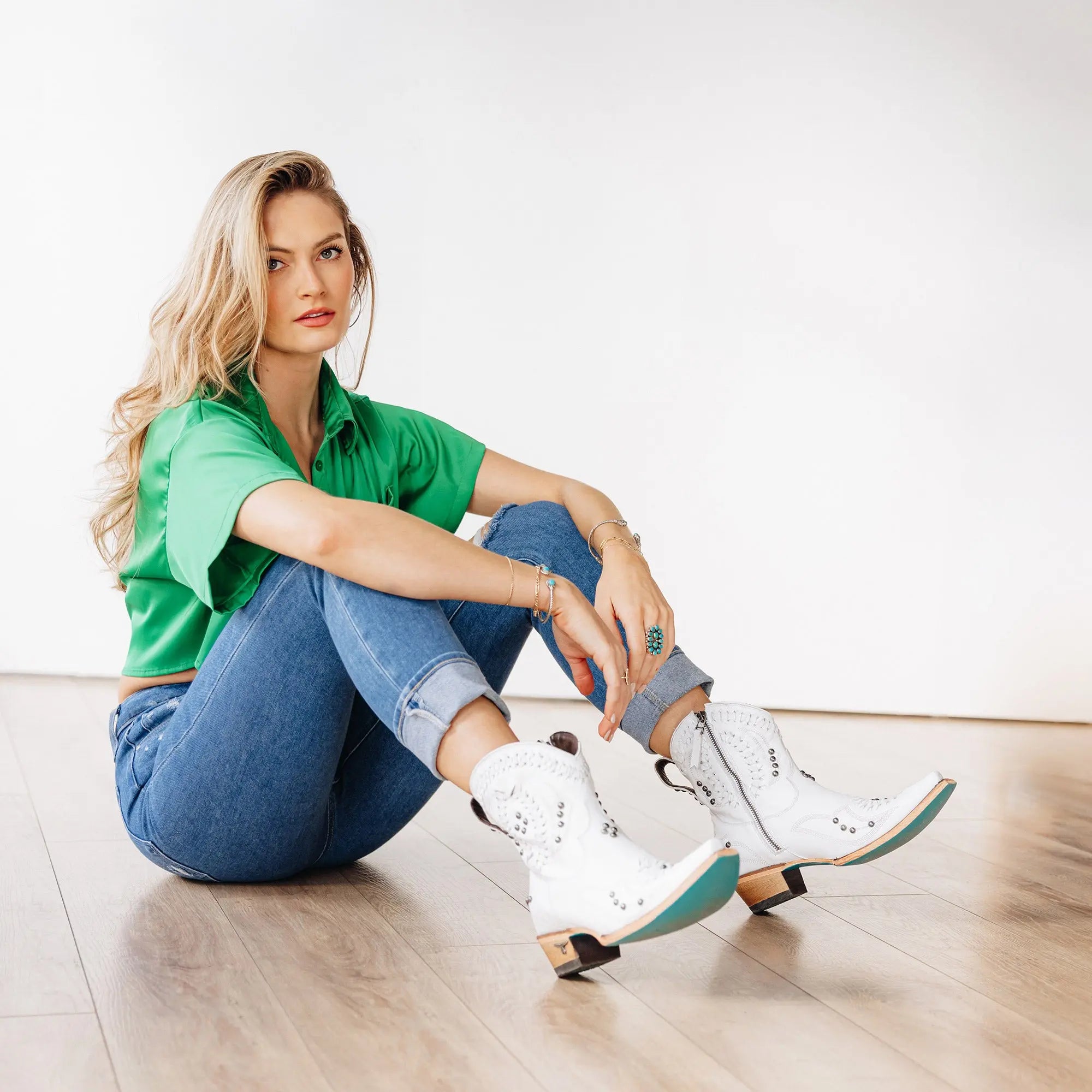 Cossette Bootie - Matte White **Final Sale** Ladies Bootie Western Fashion by Lane