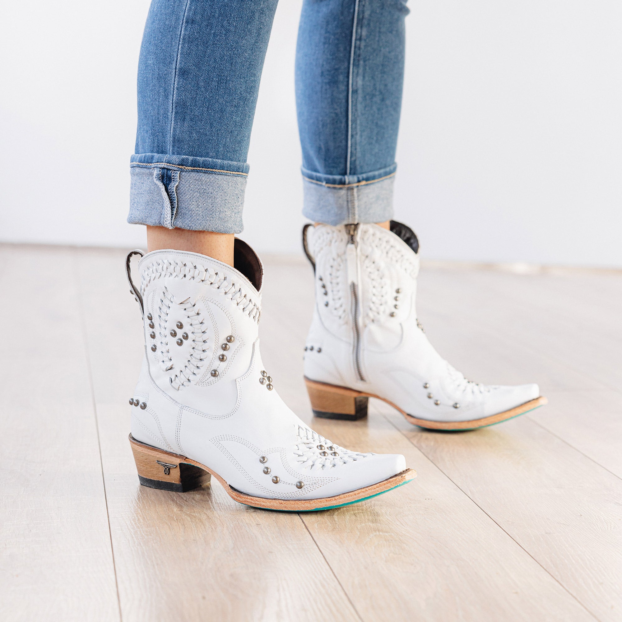 Cossette Bootie - Matte White Ladies Bootie Western Fashion by Lane