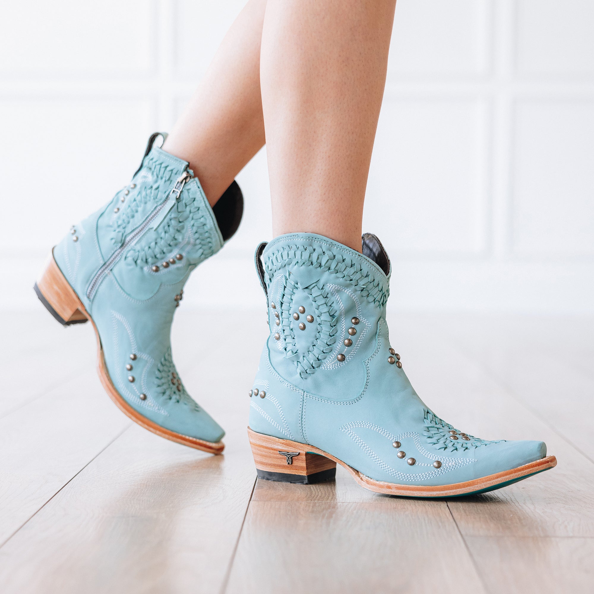 Cossette Bootie - Powder Blue Ladies Bootie Western Fashion by Lane
