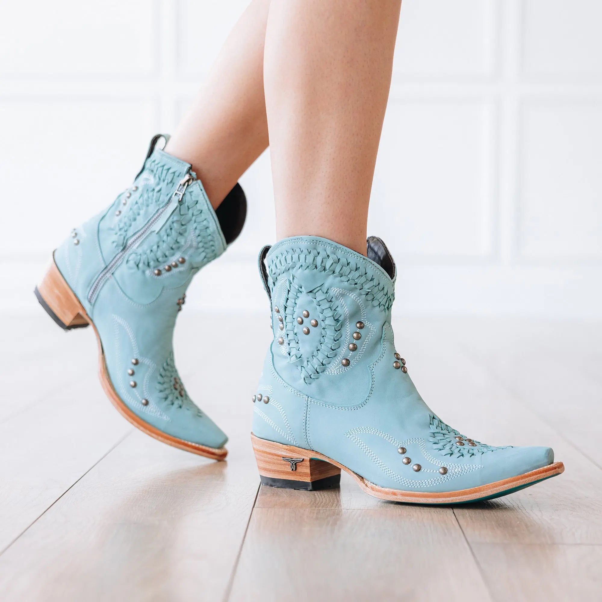 Cossette Bootie - Powder Blue Ladies Bootie Western Fashion by Lane