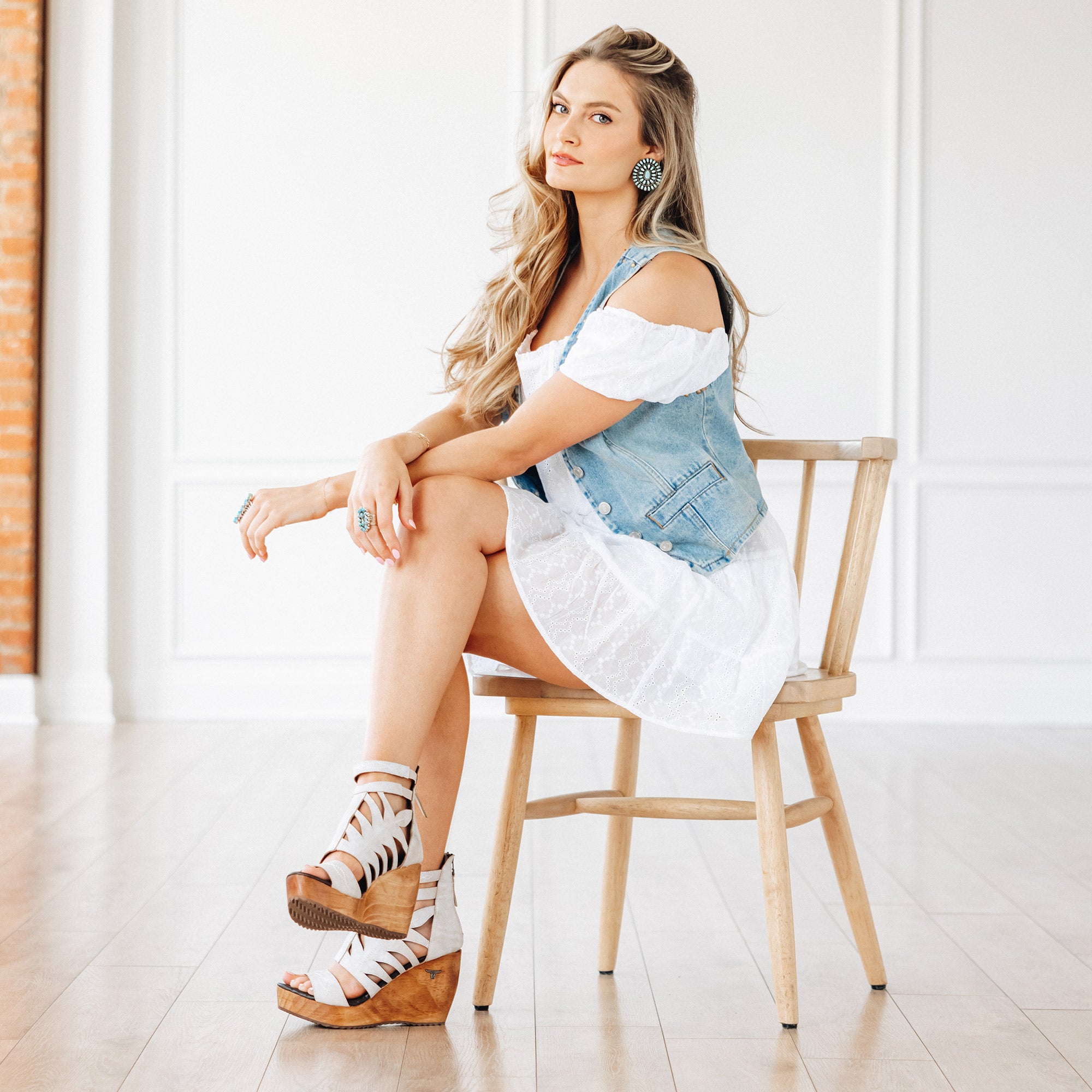 Becca Wedge - Desert Clay Wedge Western Fashion by Lane