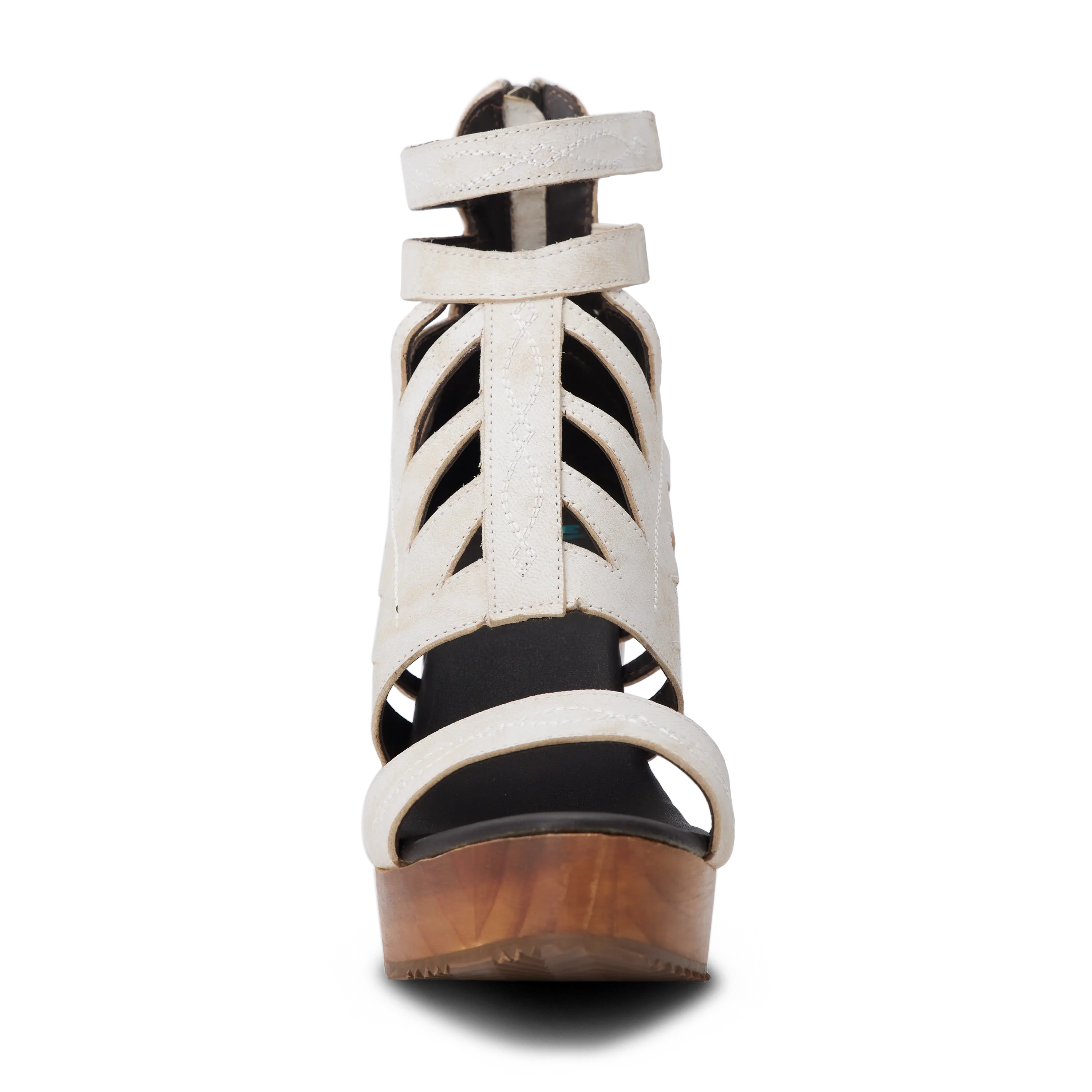 Becca Wedge - Ceramic Crackle Wedge Western Fashion by Lane