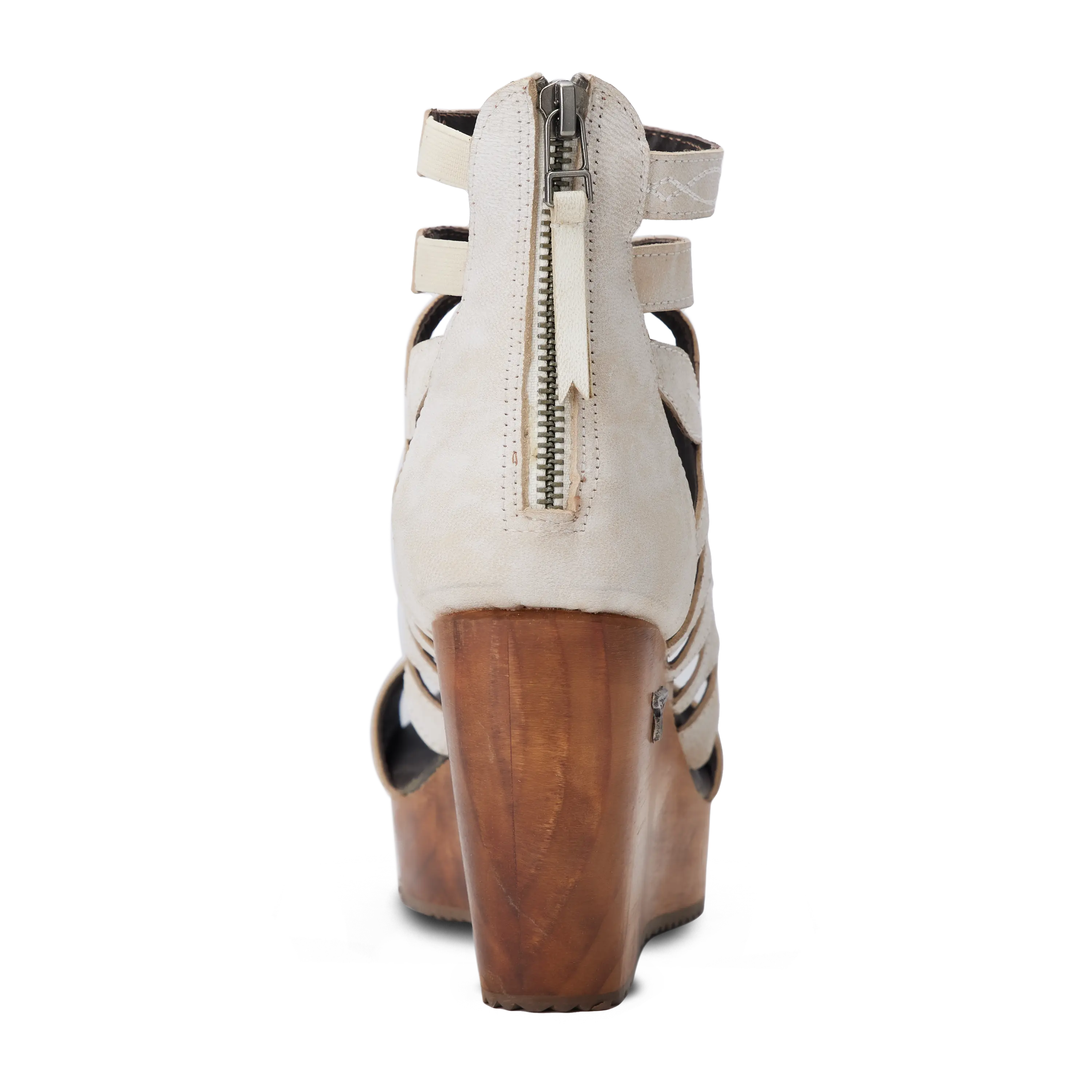Becca Wedge - Ceramic Crackle Wedge Western Fashion by Lane