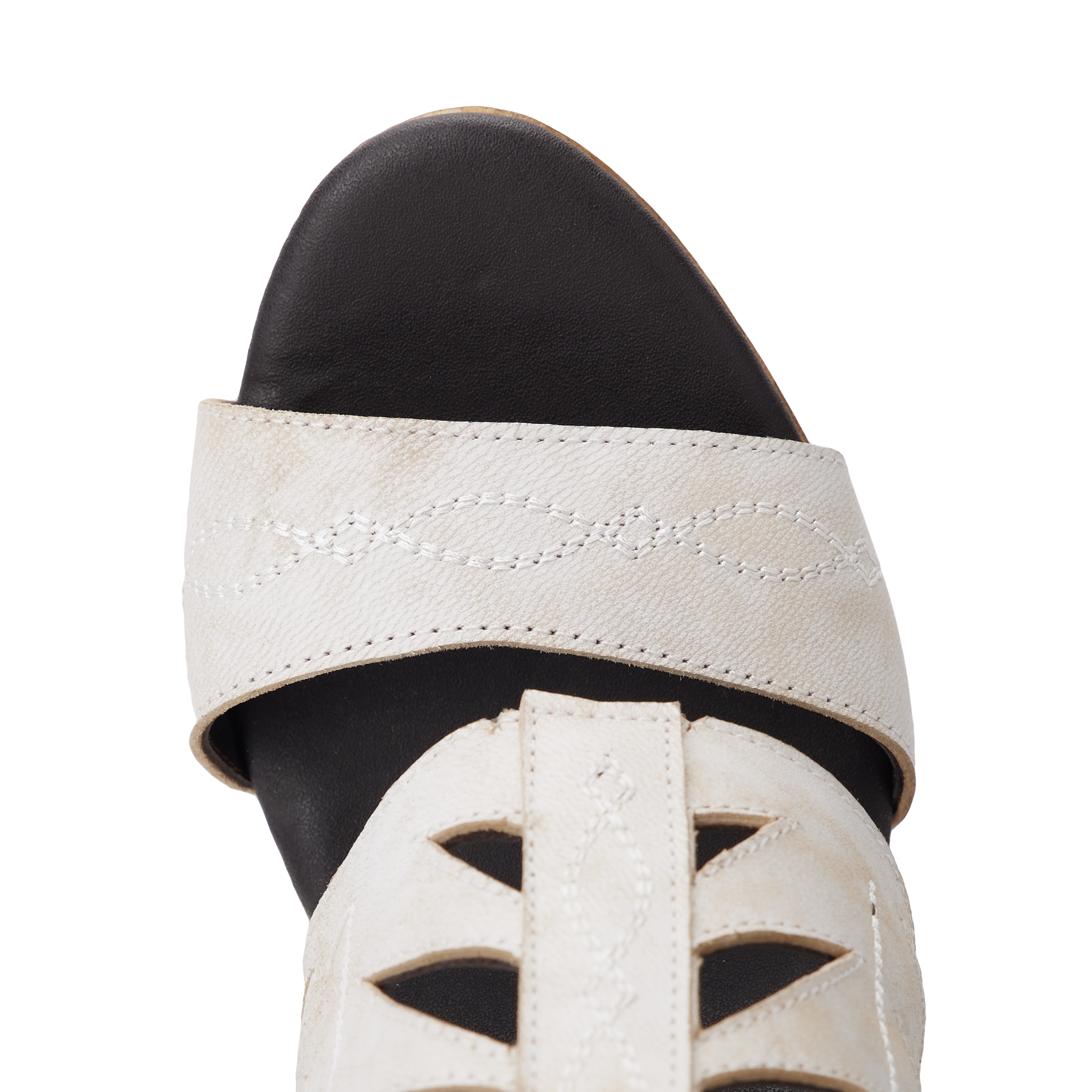 Becca Wedge - Ceramic Crackle Wedge Western Fashion by Lane