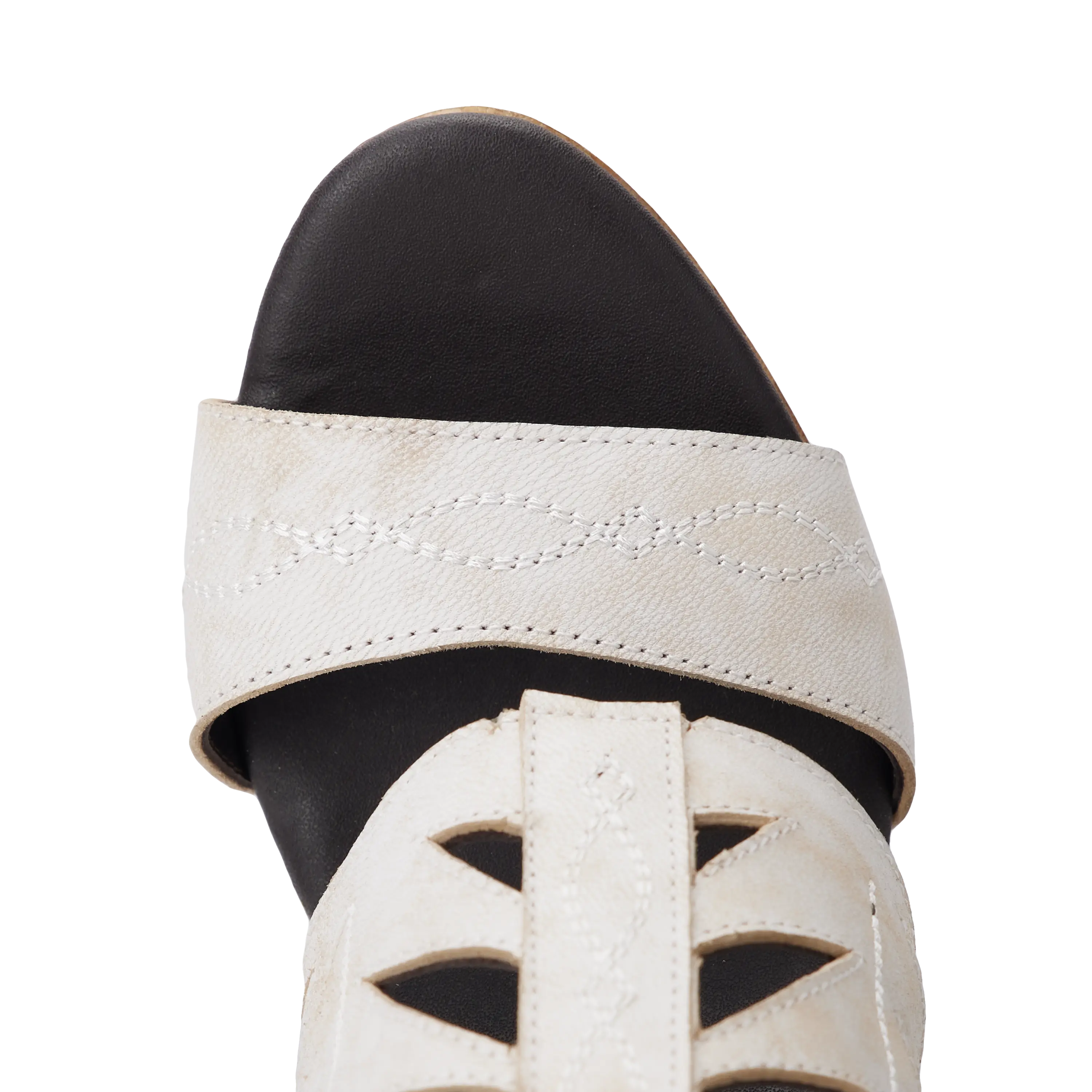 Becca Wedge - Ceramic Crackle Wedge Western Fashion by Lane