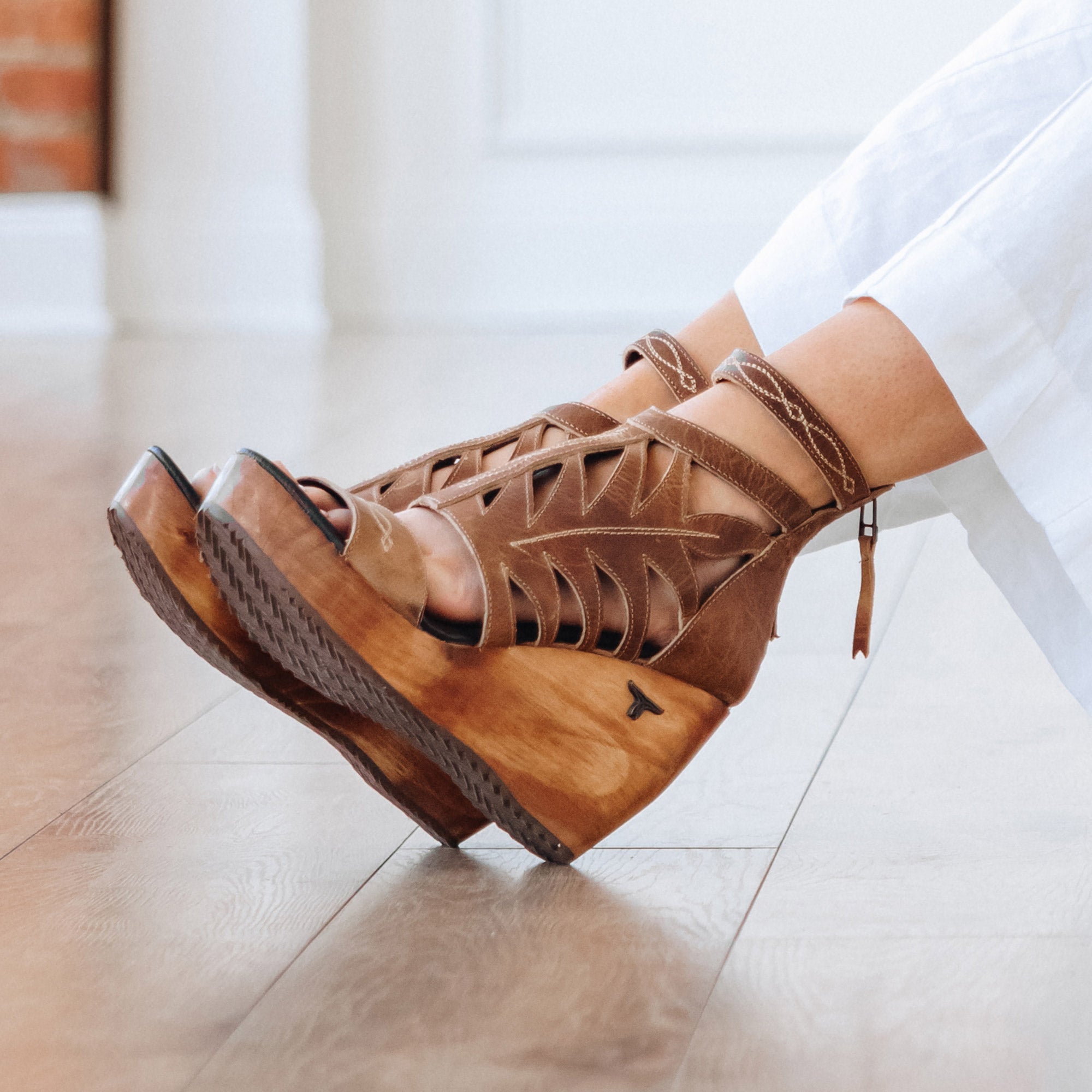 Becca Wedge - Desert Clay Wedge Western Fashion by Lane