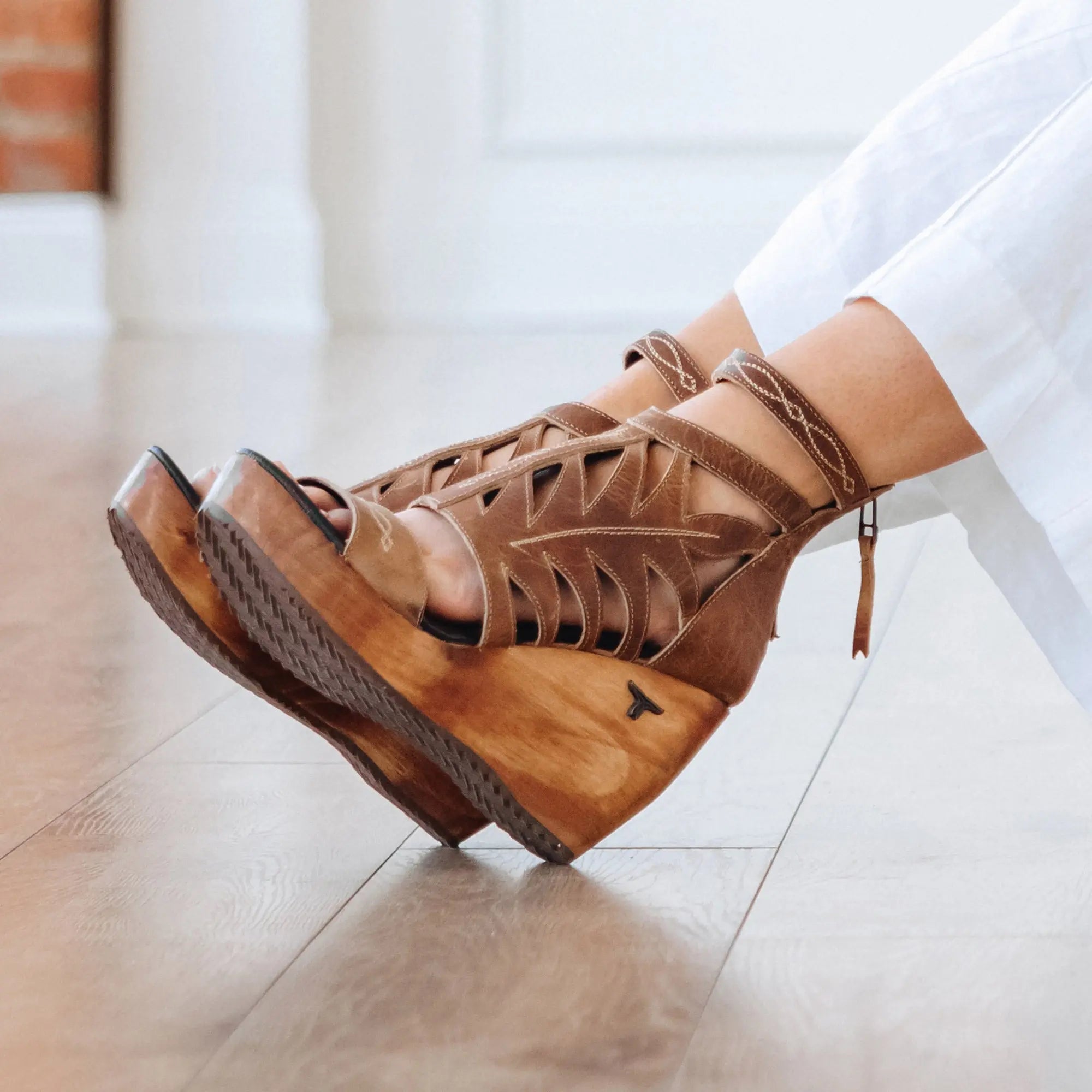 Becca Wedge - Desert Clay Wedge Western Fashion by Lane