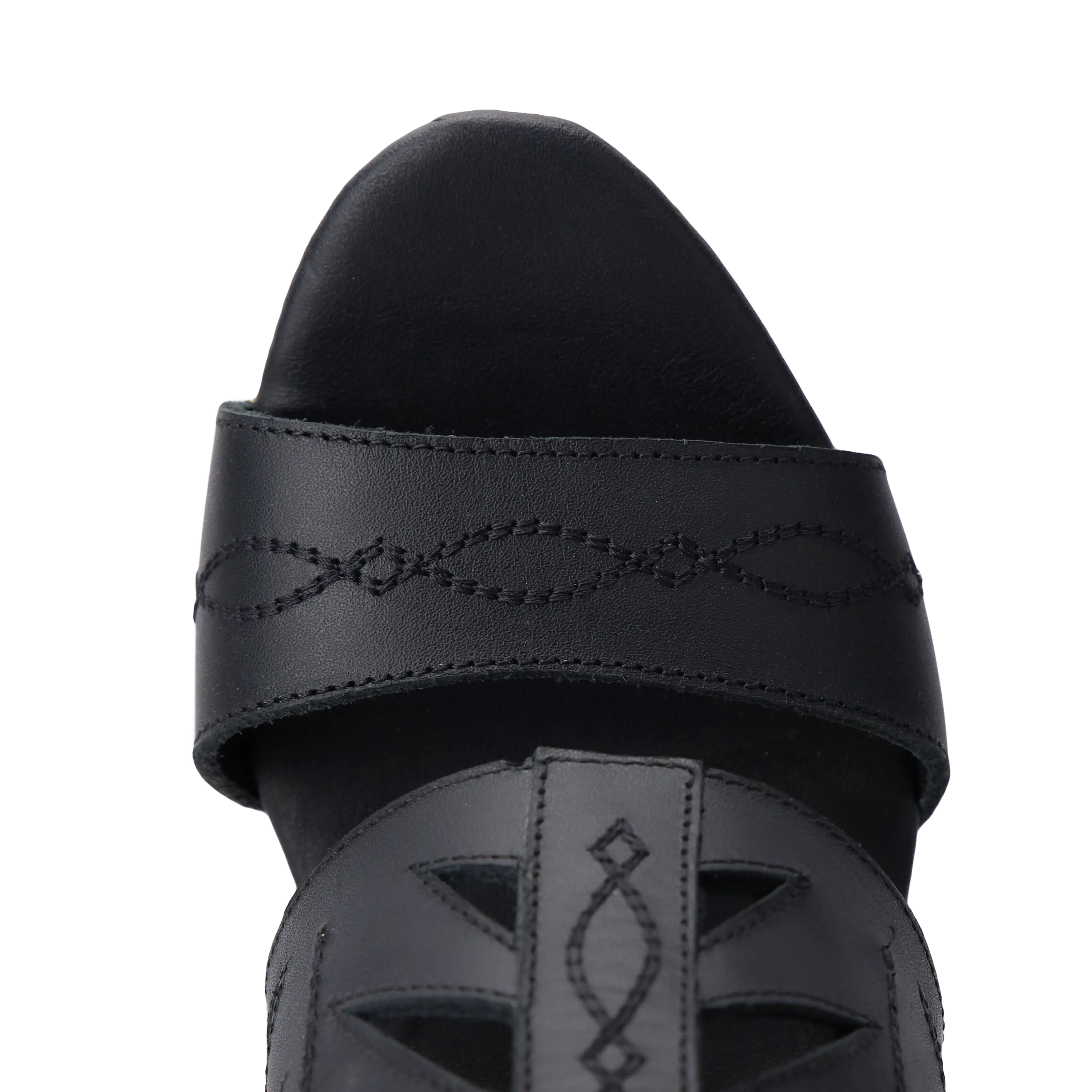 Becca Wedge - Jet Black Wedge Western Fashion by Lane