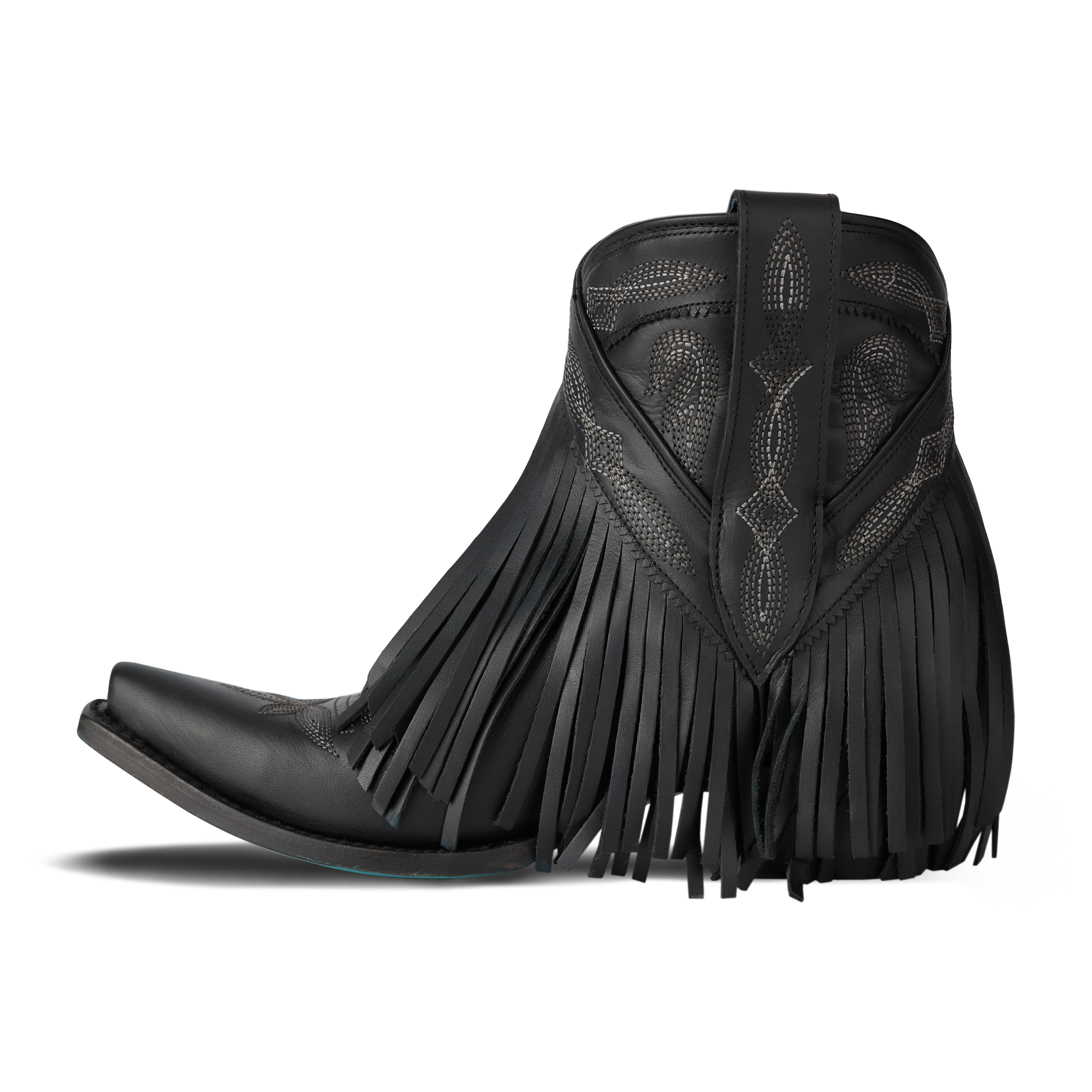 Senita Falls Bootie - Jet Black Ladies Bootie Western Fashion by Lane