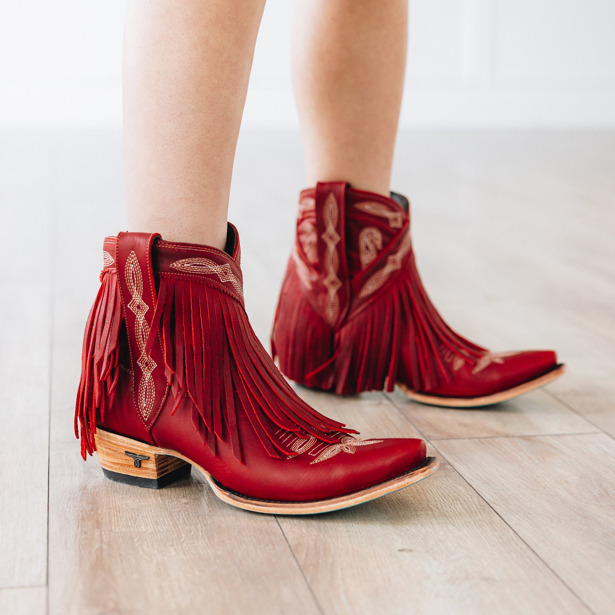 Senita Falls Bootie - Smoldering Ruby Ladies Bootie Western Fashion by Lane