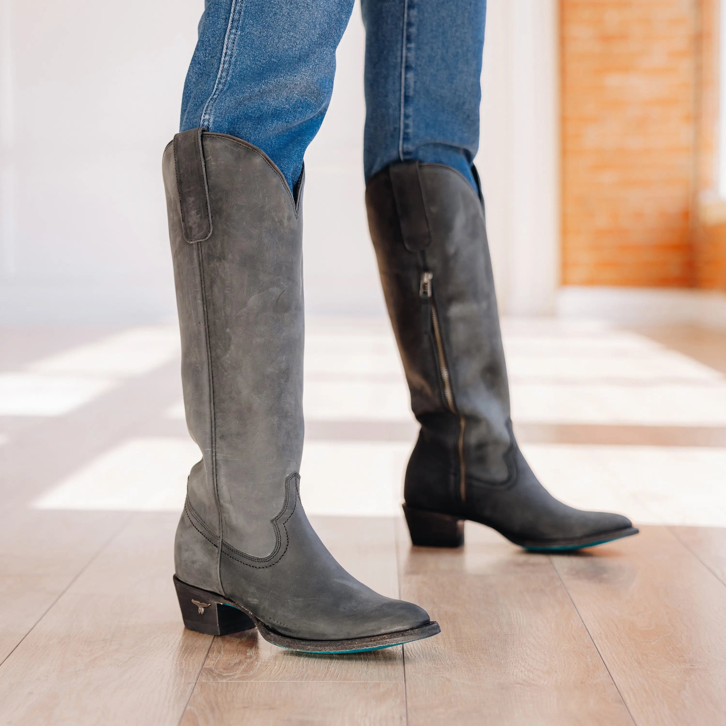Plain Jane Boot - Matte Black Ladies Boot Western Fashion by Lane
